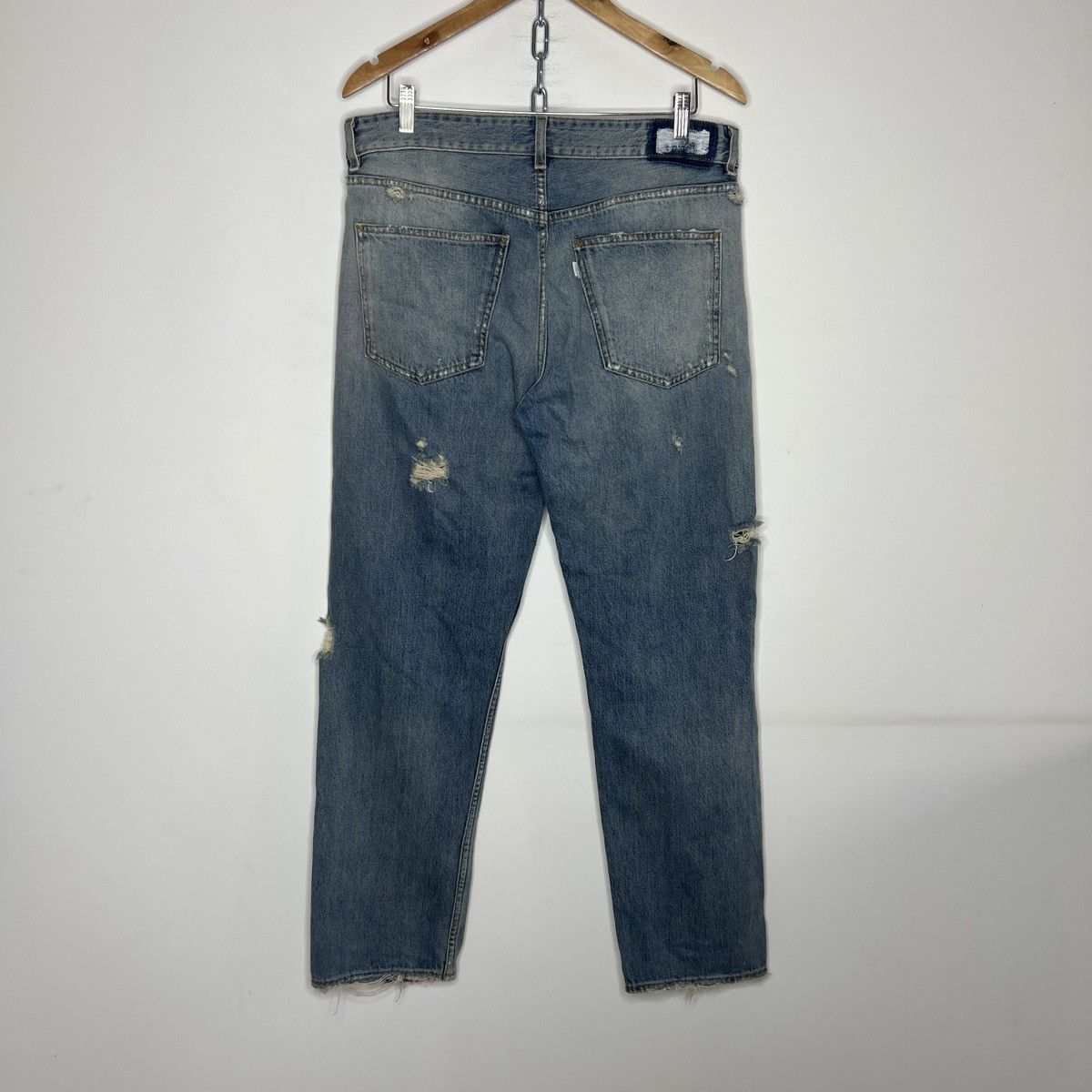 Designer × Haikure Haikure Denim Jeans Trousers Distressed Straight Size US 33 - 6 Thumbnail