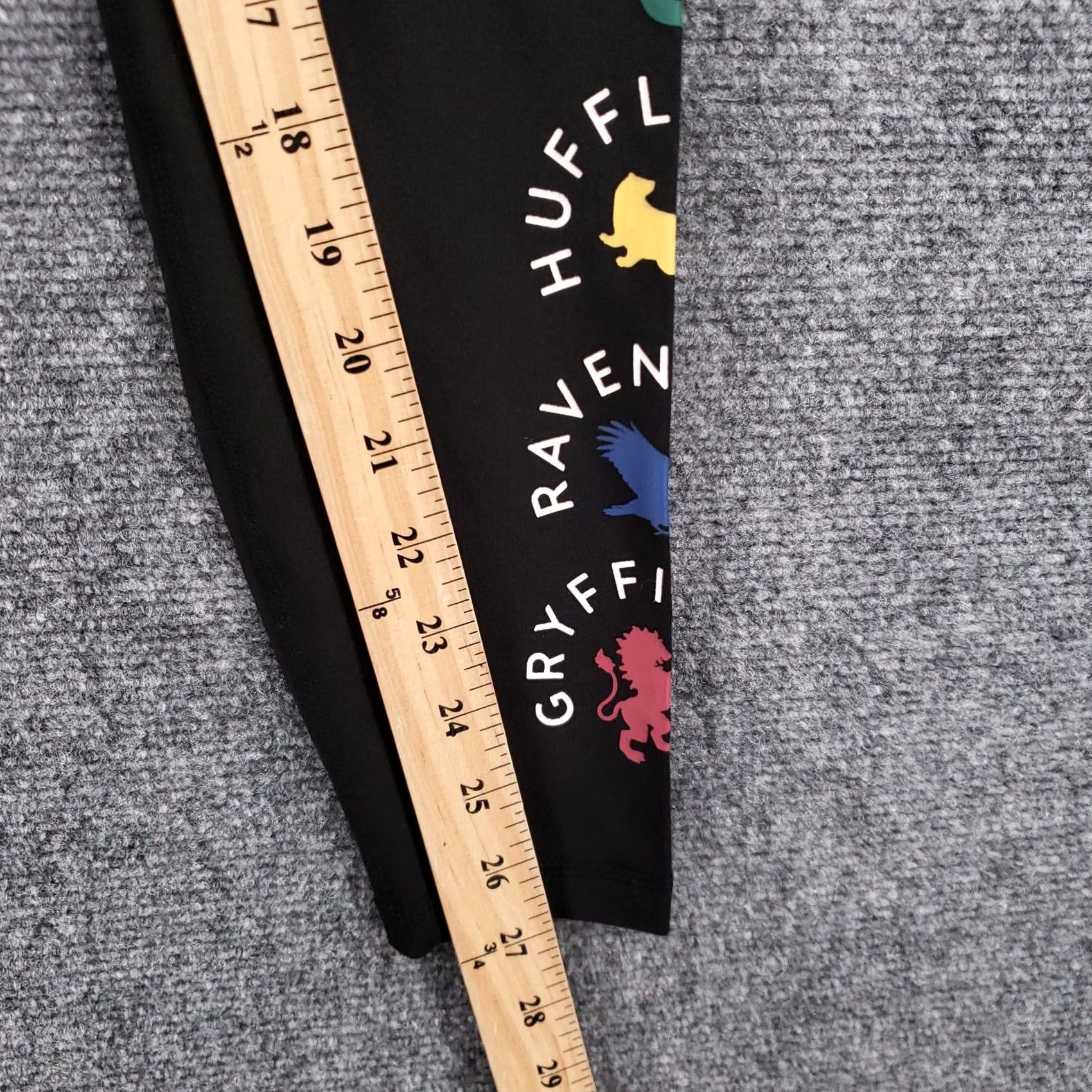 Vintage Harry Potter Leggings Women XS Black Harry Potter Stripe Activewear Gym & Training, Yoga, Walking Womens Leggings Size 26" / US 2 / IT 38 - 6 Thumbnail