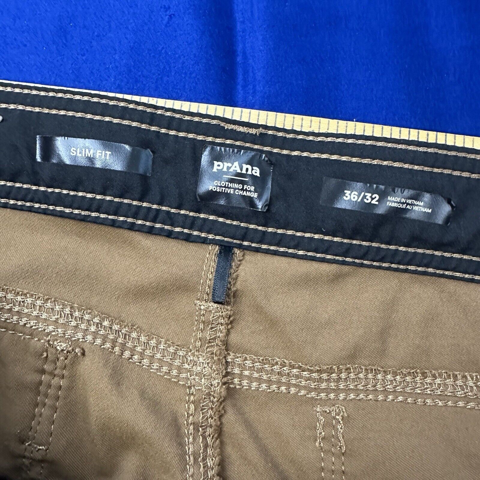 Prana Prana Zion Pants 36x32 Stretch Belted Roll Hiking Tan flaw* Size US 36 / EU 52 - 5 Thumbnail