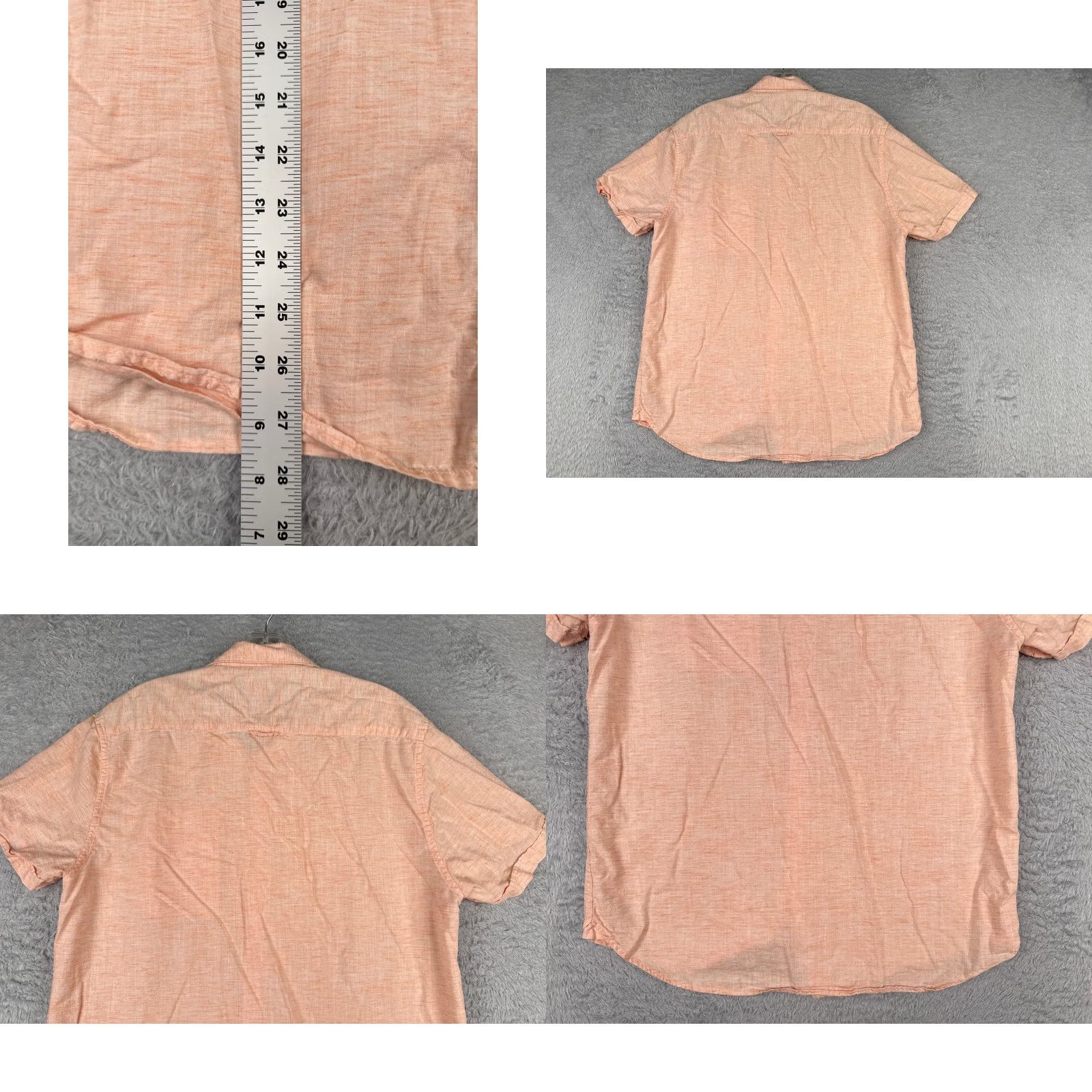 Vintage Cactus Man Shirt Adult Large Pink Orange slim Fit Cotton Lyocell Blend Size US L / EU 52-54 / 3 - 9 Thumbnail