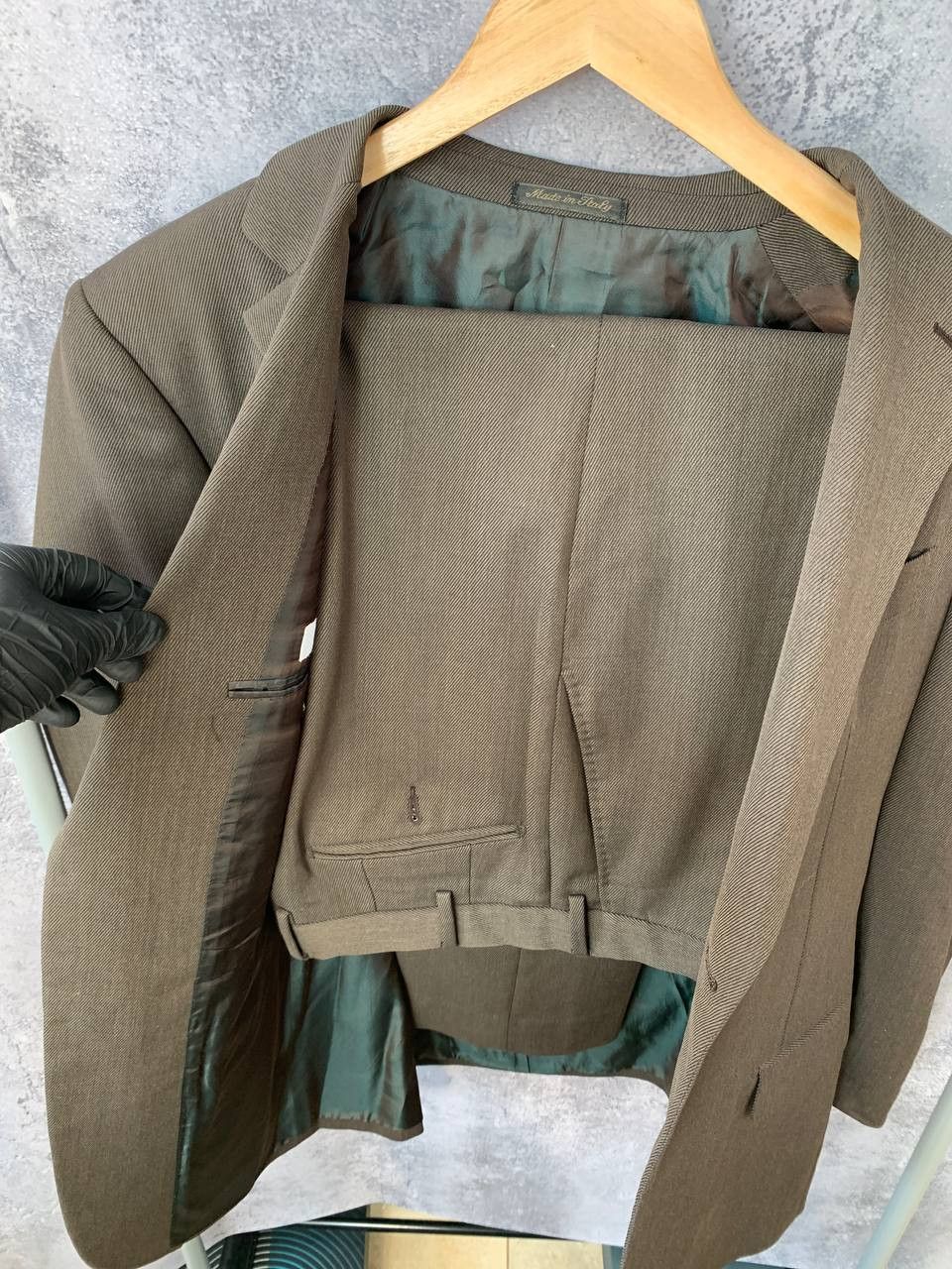 Pal Zileri RRP 800$ Pal Zileri Luxury Suit Blazer + Pants Brown 50R Size 50R - 5 Thumbnail