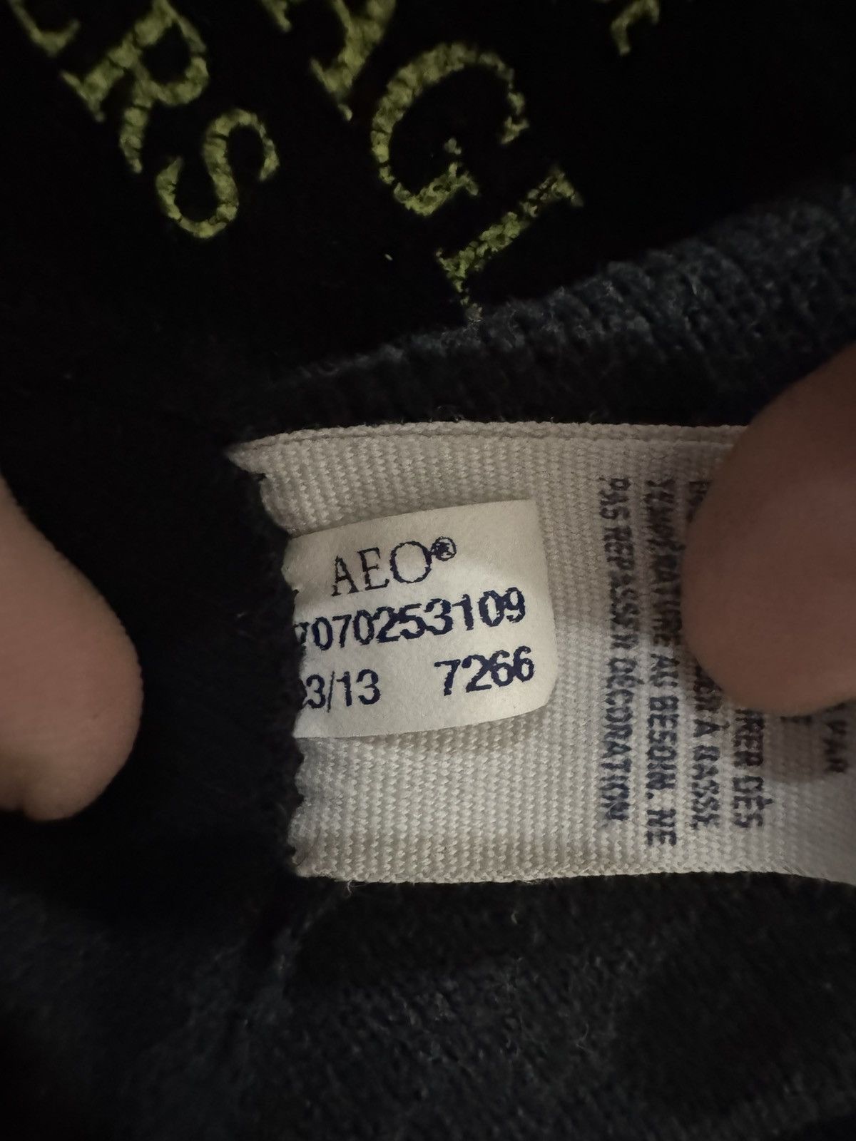 American Eagle Outfitters black with green american eagle polo Size US L / EU 52-54 / 3 - 7 Thumbnail