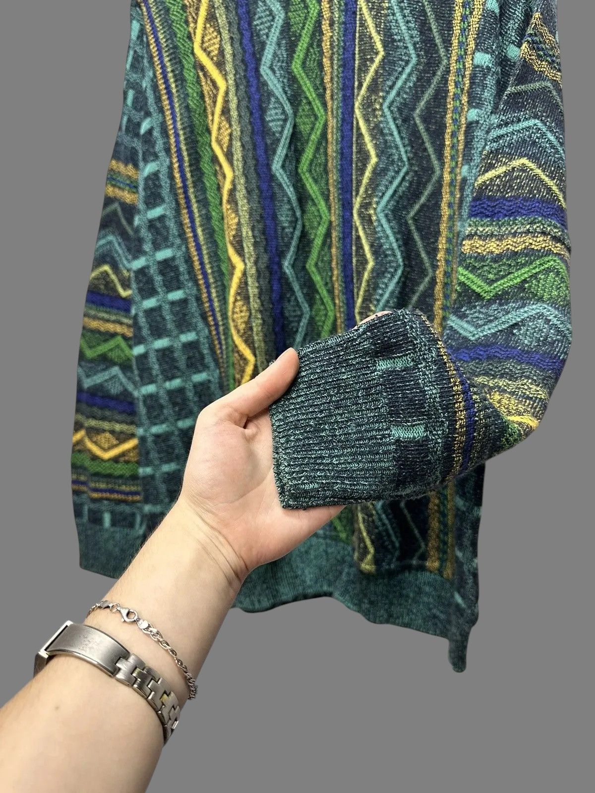 Carlo Colucci Vintage Multicolour Carlo Colucci Knit Sweater Coogi Canada Size US L / EU 52-54 / 3 - 6 Thumbnail