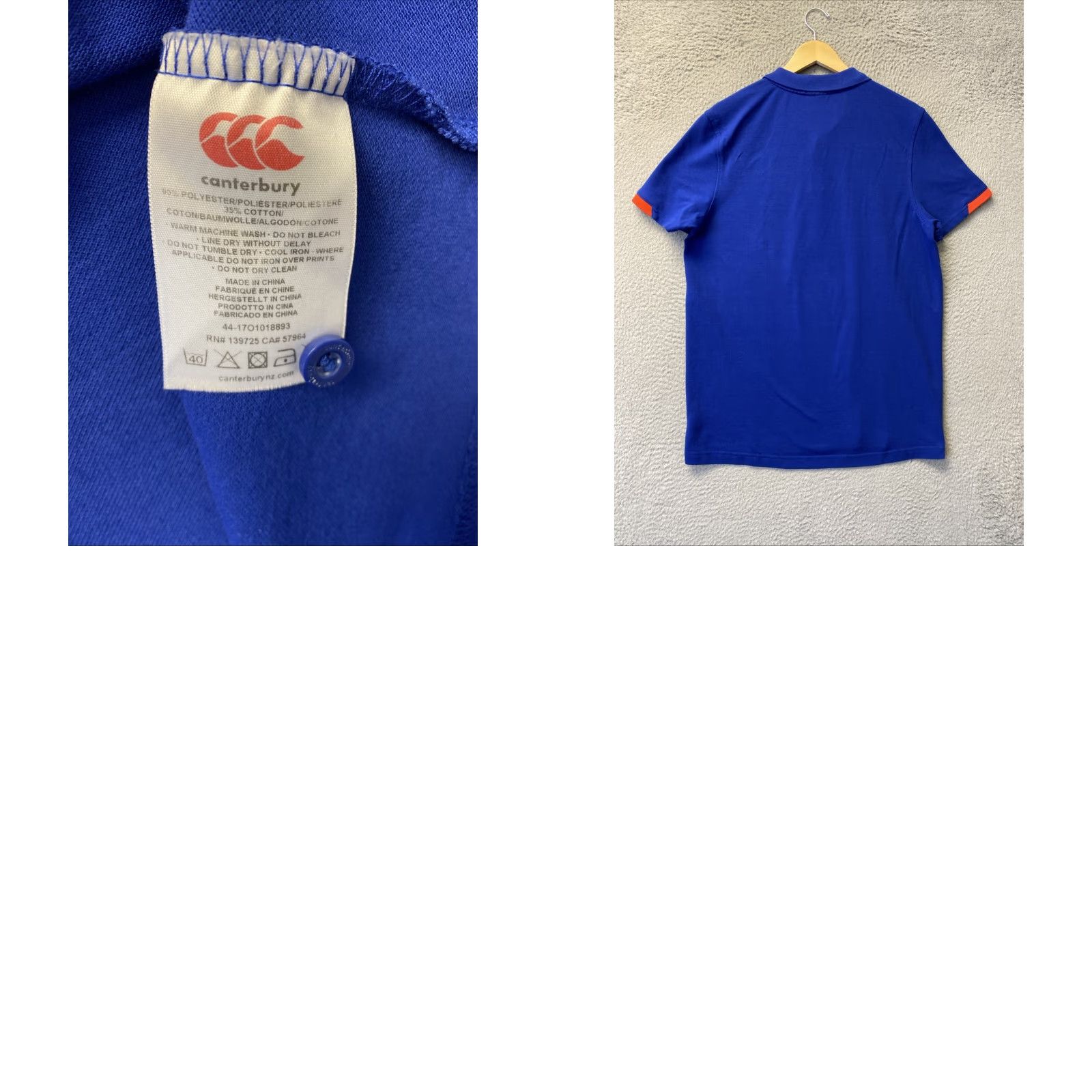 Vintage Canterbury Polo Shirt Men L Royal Blue Solid Golf Rugby Casual Size US L / EU 52-54 / 3 - 8 Thumbnail