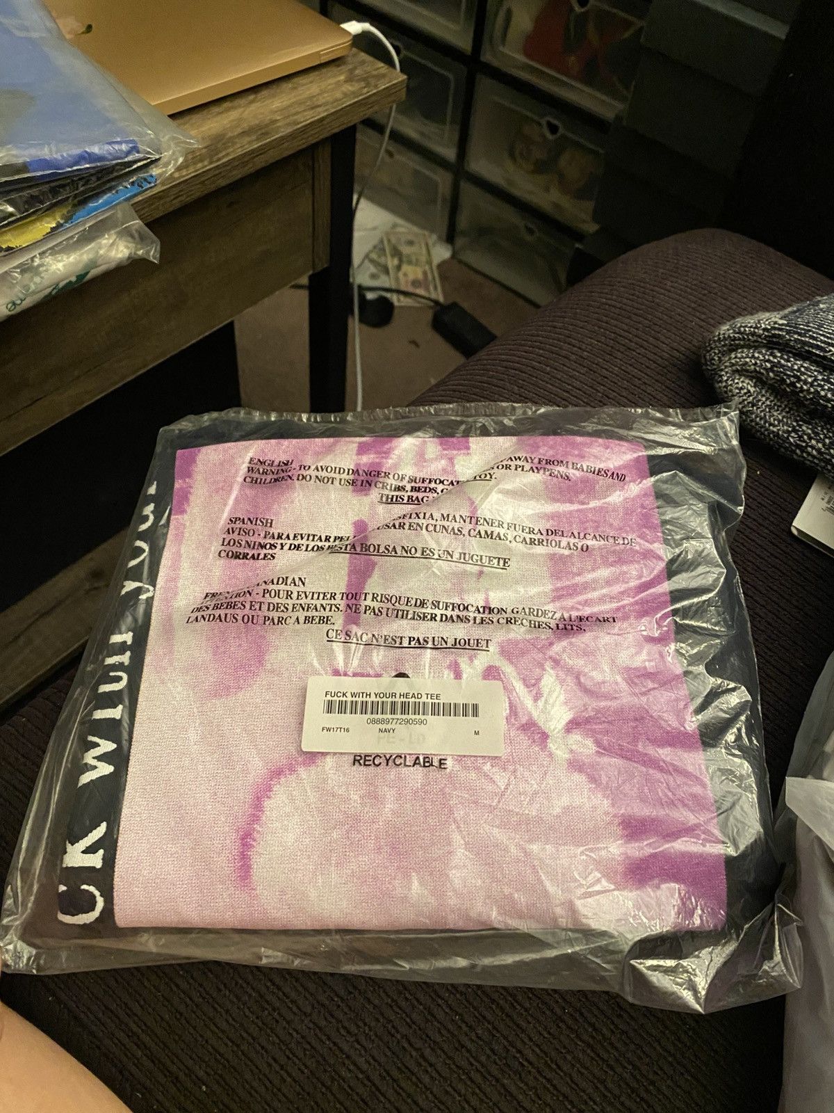 Supreme Supreme FuckWith Your Head Navy Size M Size US M / EU 48-50 / 2 - 2 Thumbnail