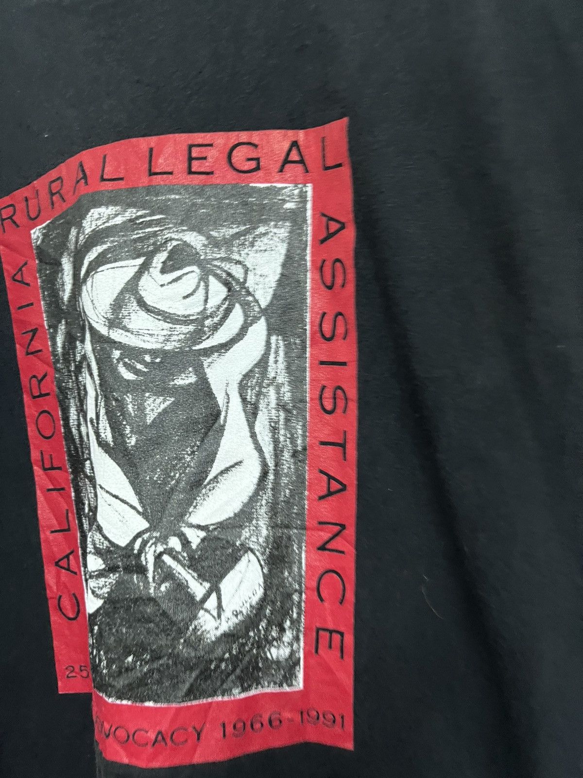 Rap Tees 💥VINTAGE Legal Assistance BLACK HISTORY CALIFORNIA LABOUR Size US L / EU 52-54 / 3 - 7 Thumbnail