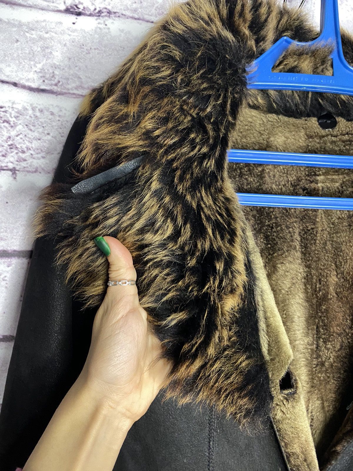 Other women's natural fur coat double-sided with belt vintage Size S / US 4 / IT 40 - 9 Thumbnail
