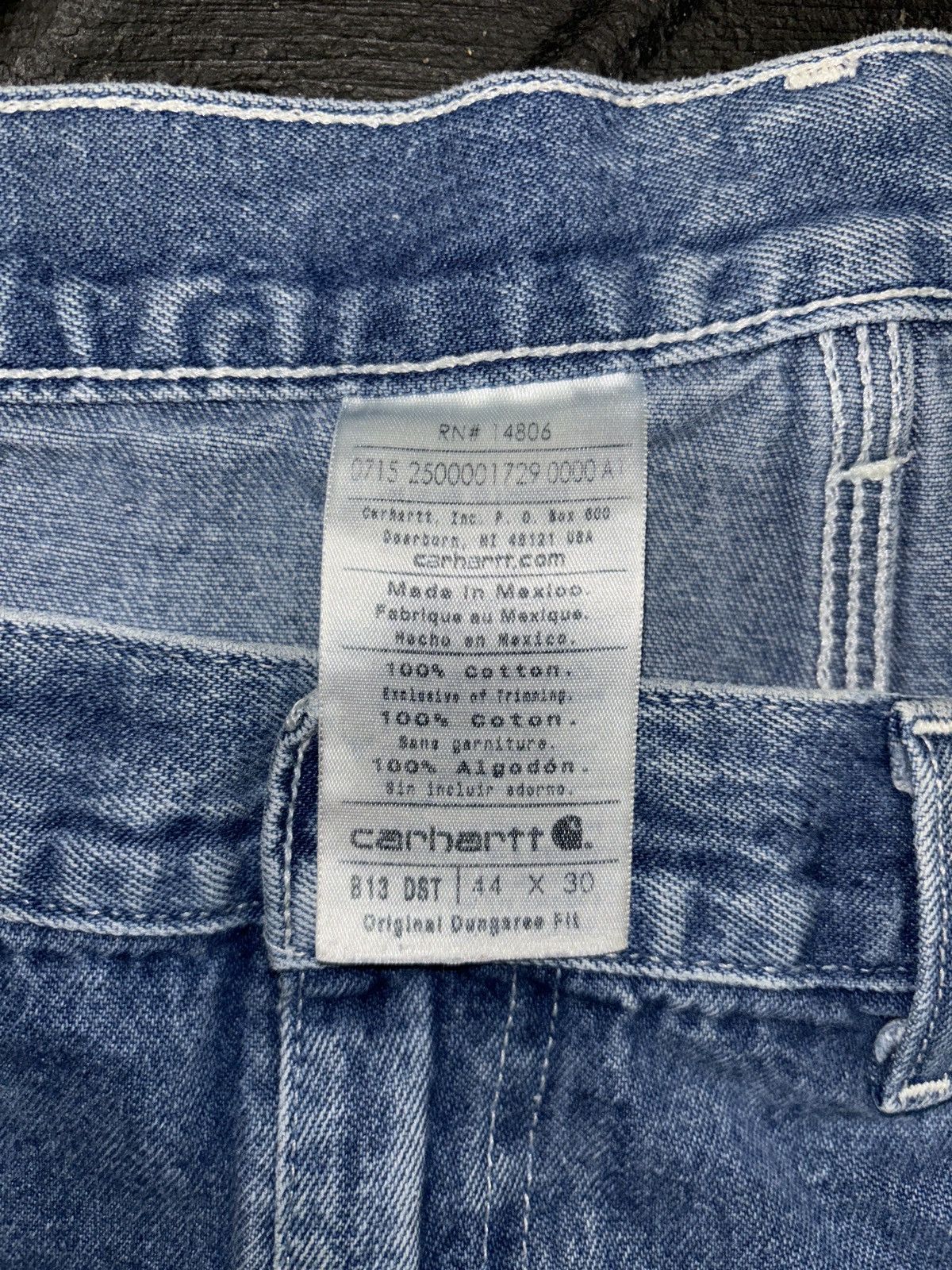 Carhartt × Vintage Carhartt Vintage Blue Jeans / Super Baggy , 44x30 Size US 44 / EU 60 - 3 Thumbnail