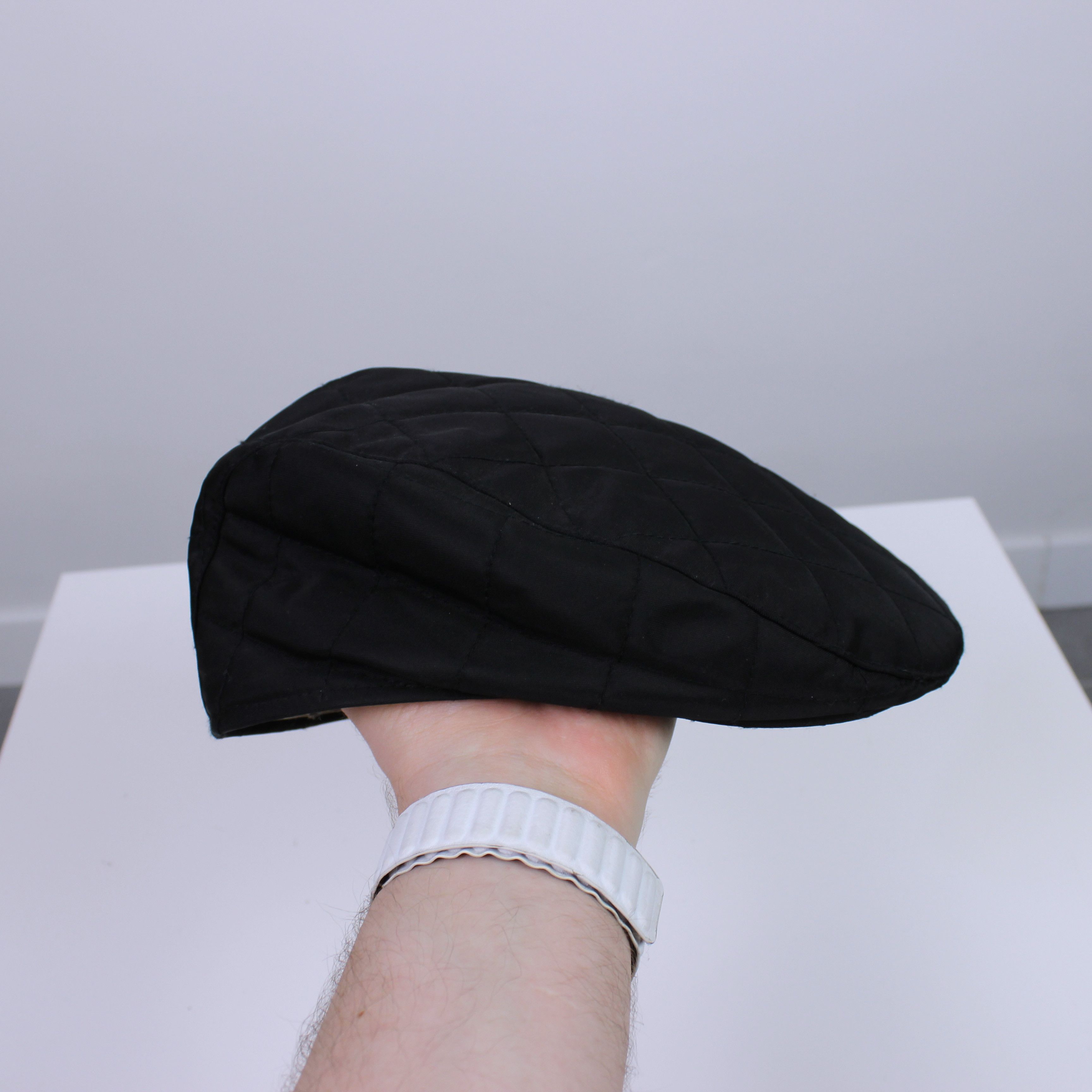 Burberry BURBERRY Black Nova nylon Flat Cap Newsboy Hat S England Size ONE SIZE - 9 Thumbnail