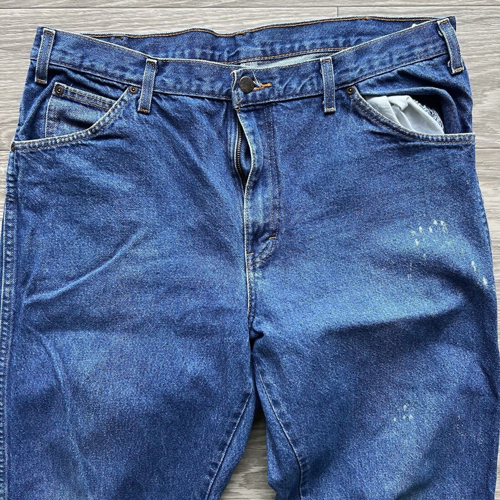 Dickies Dickies 34x34 carpenter blue jeans vintage Y2K straight Size US 36 / EU 52 - 6 Thumbnail