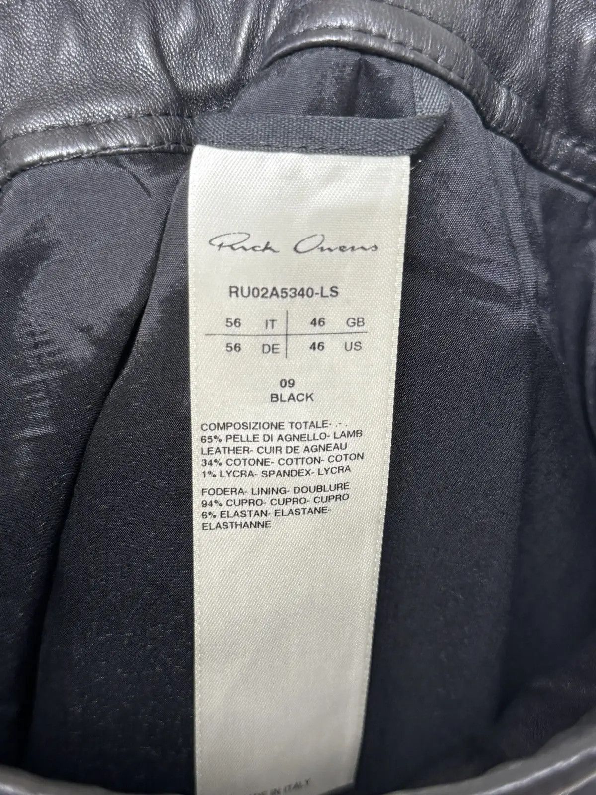 Rick Owens Rick Owens Performas leather biker jogger Size US 40 / EU 56 - 6 Thumbnail