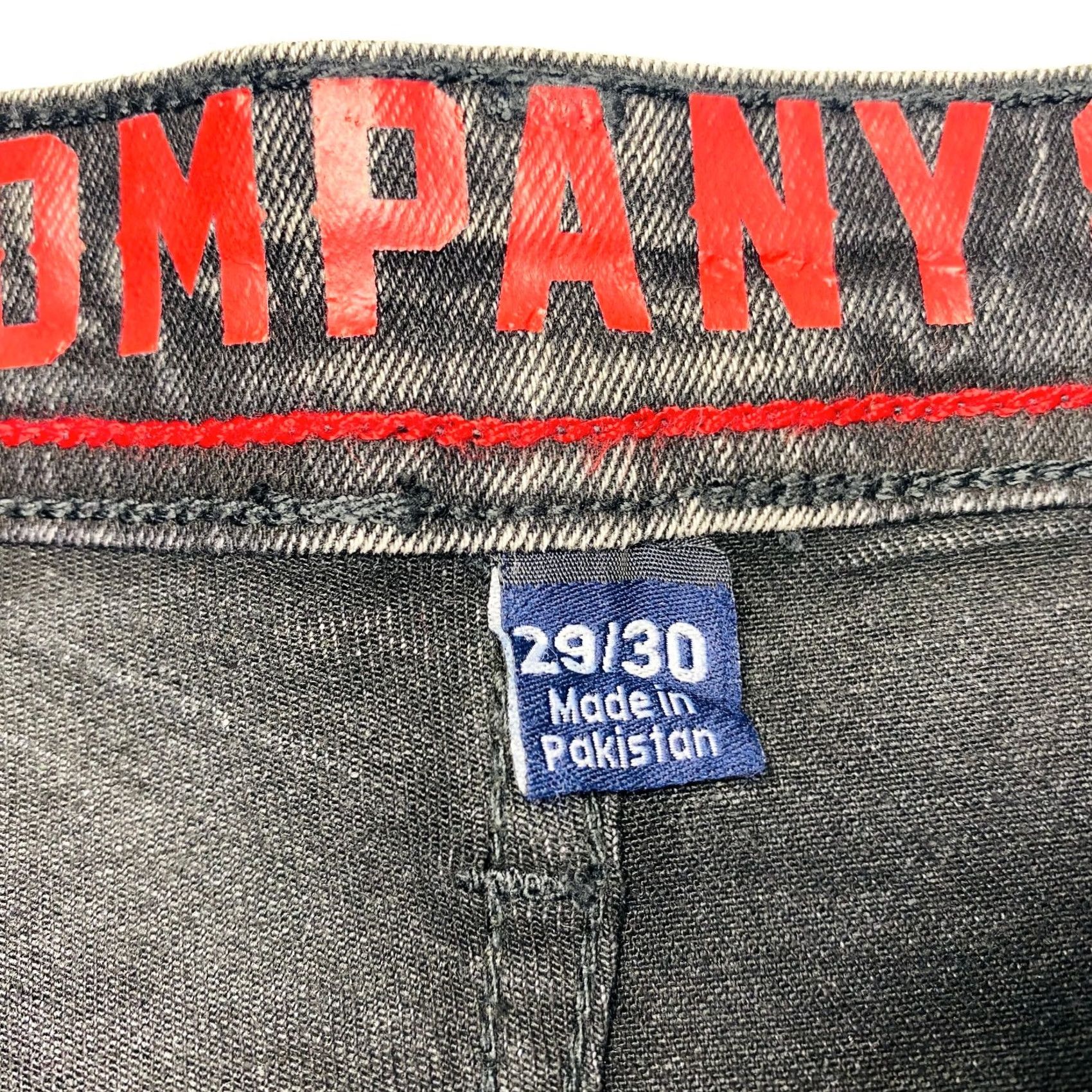 Denime Company 81 Jeans Mens 29x30 Black Denim Cotton Straight 90s Stretch Y2K NEW Size US 29 - 6 Thumbnail
