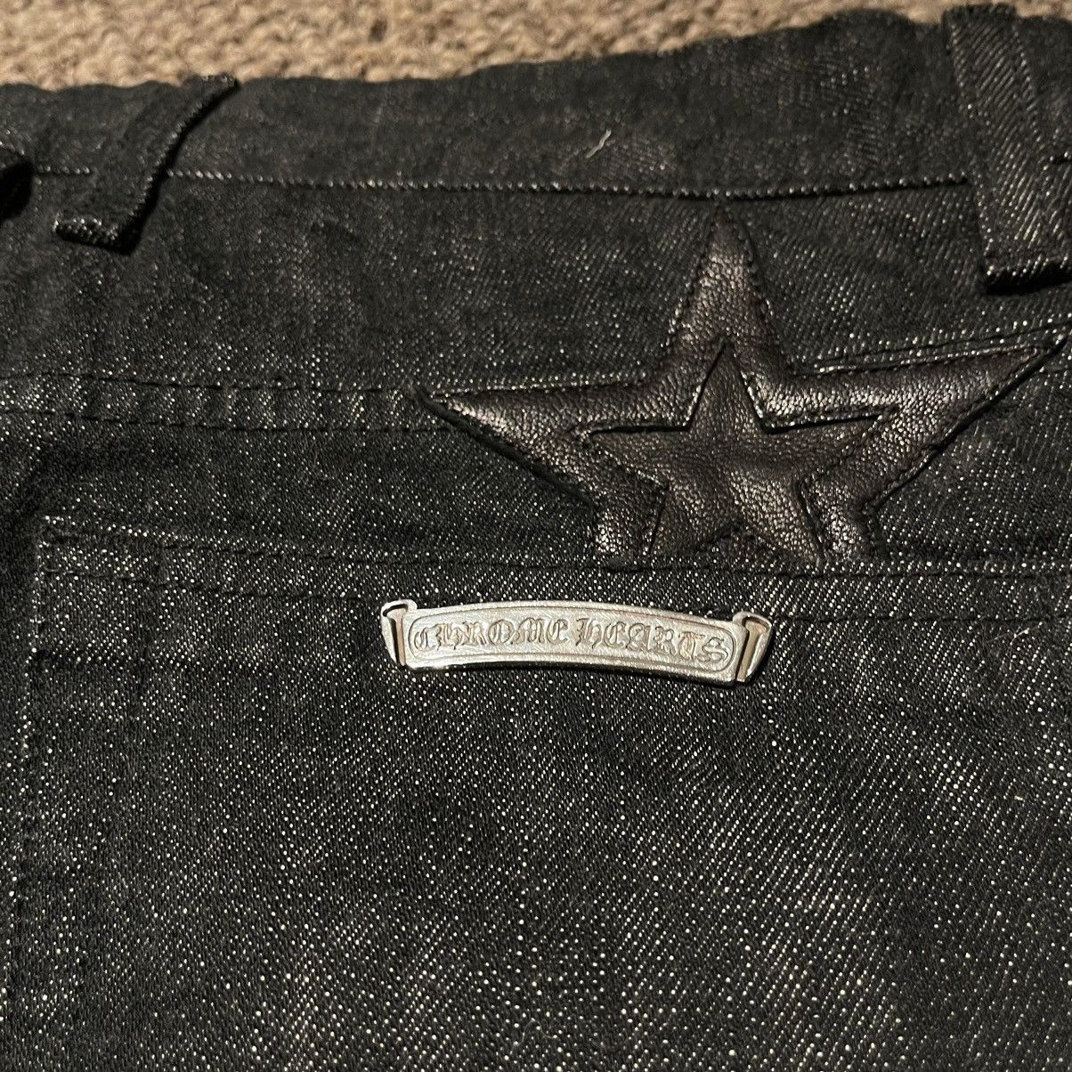Chrome Hearts Chrome Hearts Exclusive Star Patch Fleur Knees Denim Jeans Size US 32 / EU 48 - 10 Thumbnail