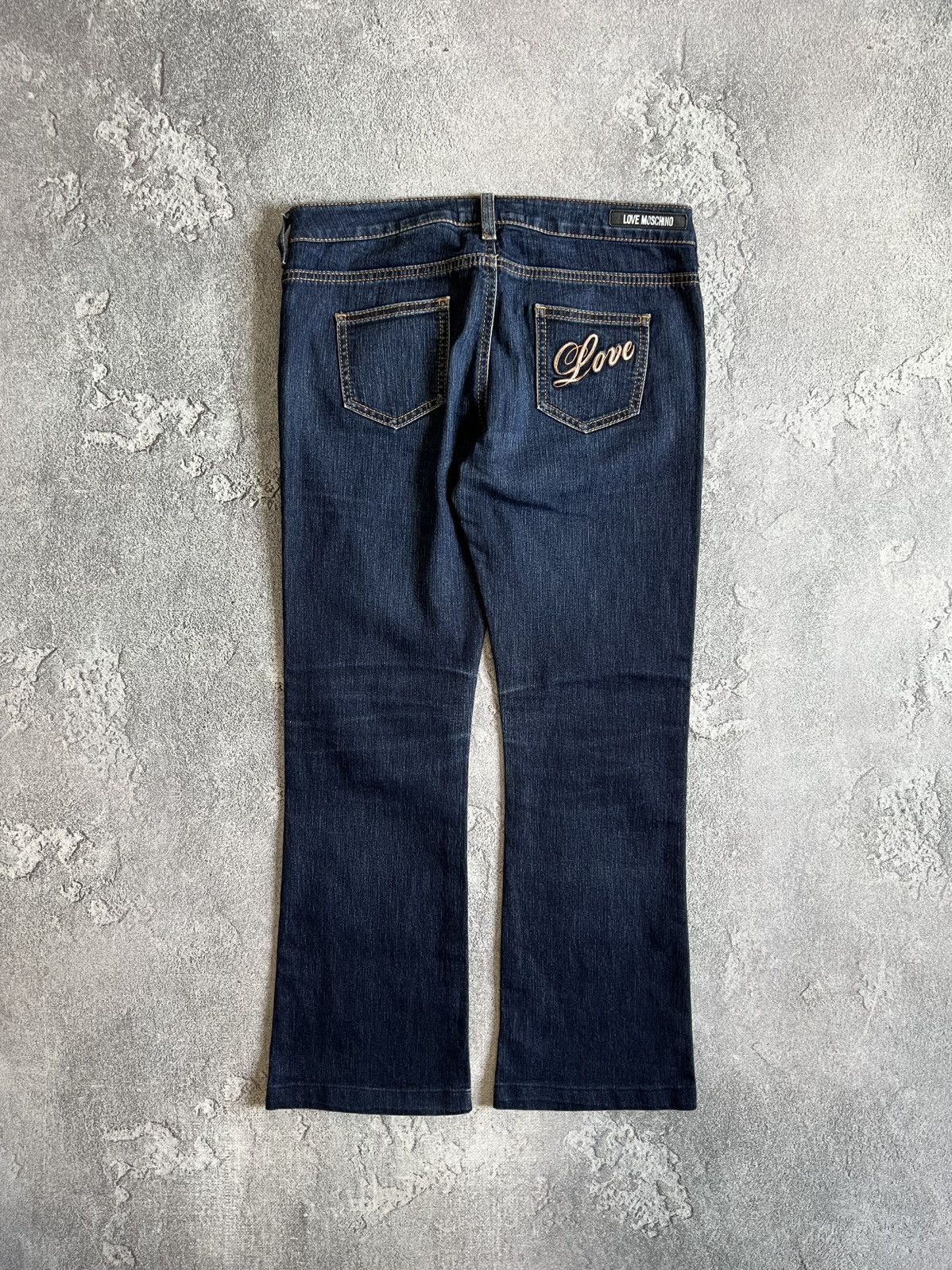 Love Moschino Love Moschino Blue Denim Jeans Size 29 Bootcut Stretch Pants Size 29" - 1 Thumbnail
