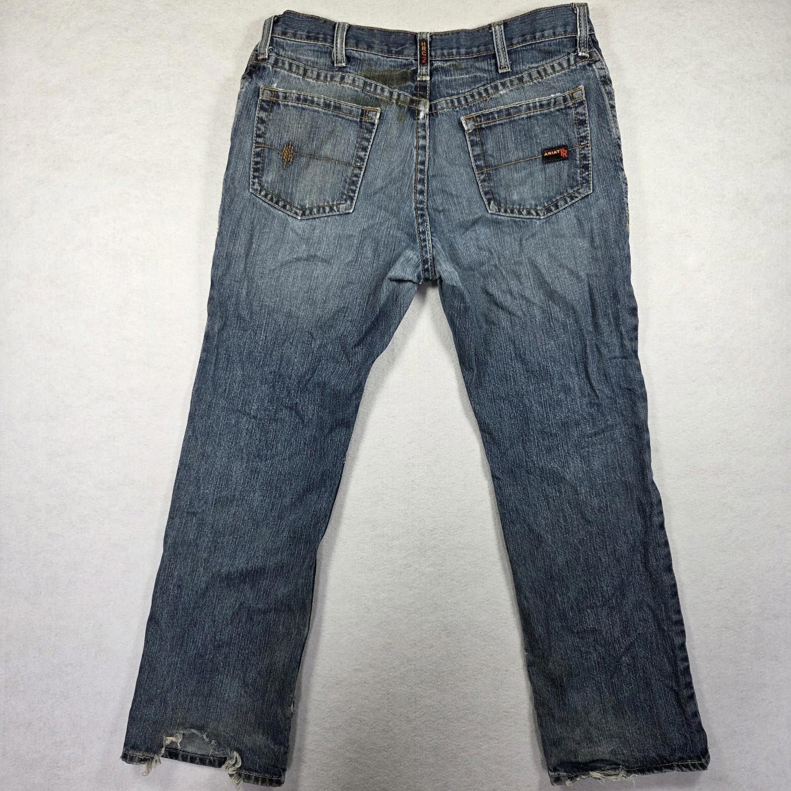 Ariat Ariat FR Low Rise M4 Boot Jeans Men’s 35x32 Pockets Flawed Size US 35 - 2 Thumbnail