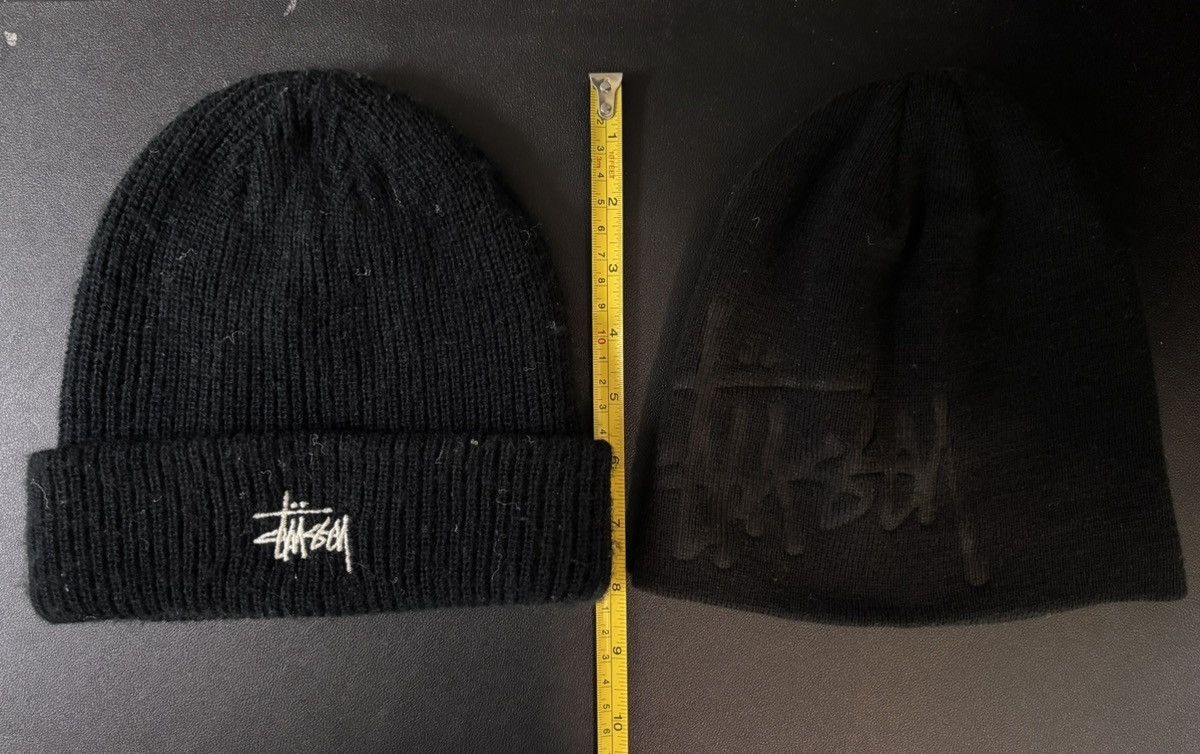 Stussy Stussy Debossed Basic Logo Beanie Black fw21 Size ONE SIZE - 7 Thumbnail