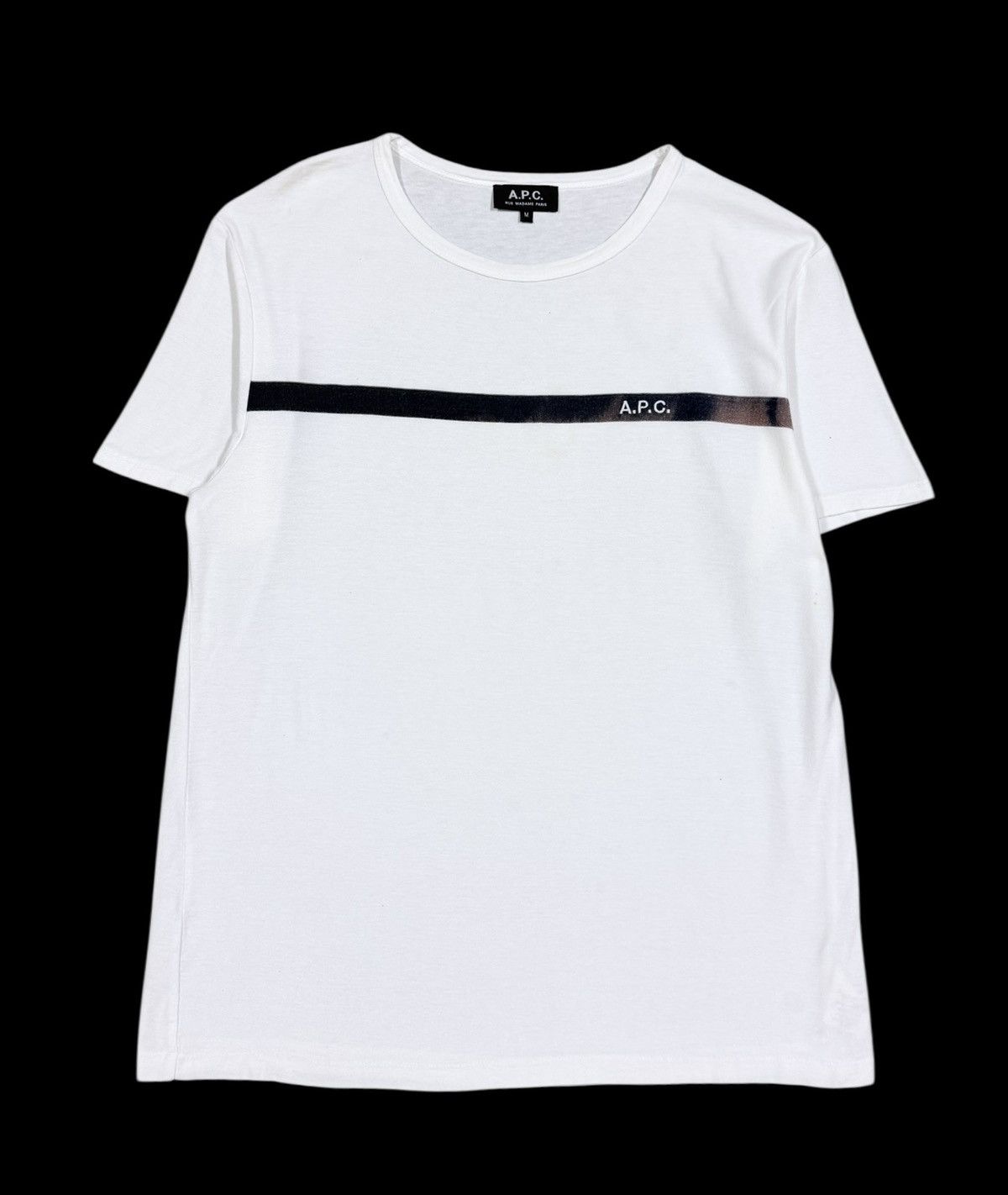 A.P.C. A.P.C Stripe Trim T-Shirt Size US M / EU 48-50 / 2 - 1 Thumbnail