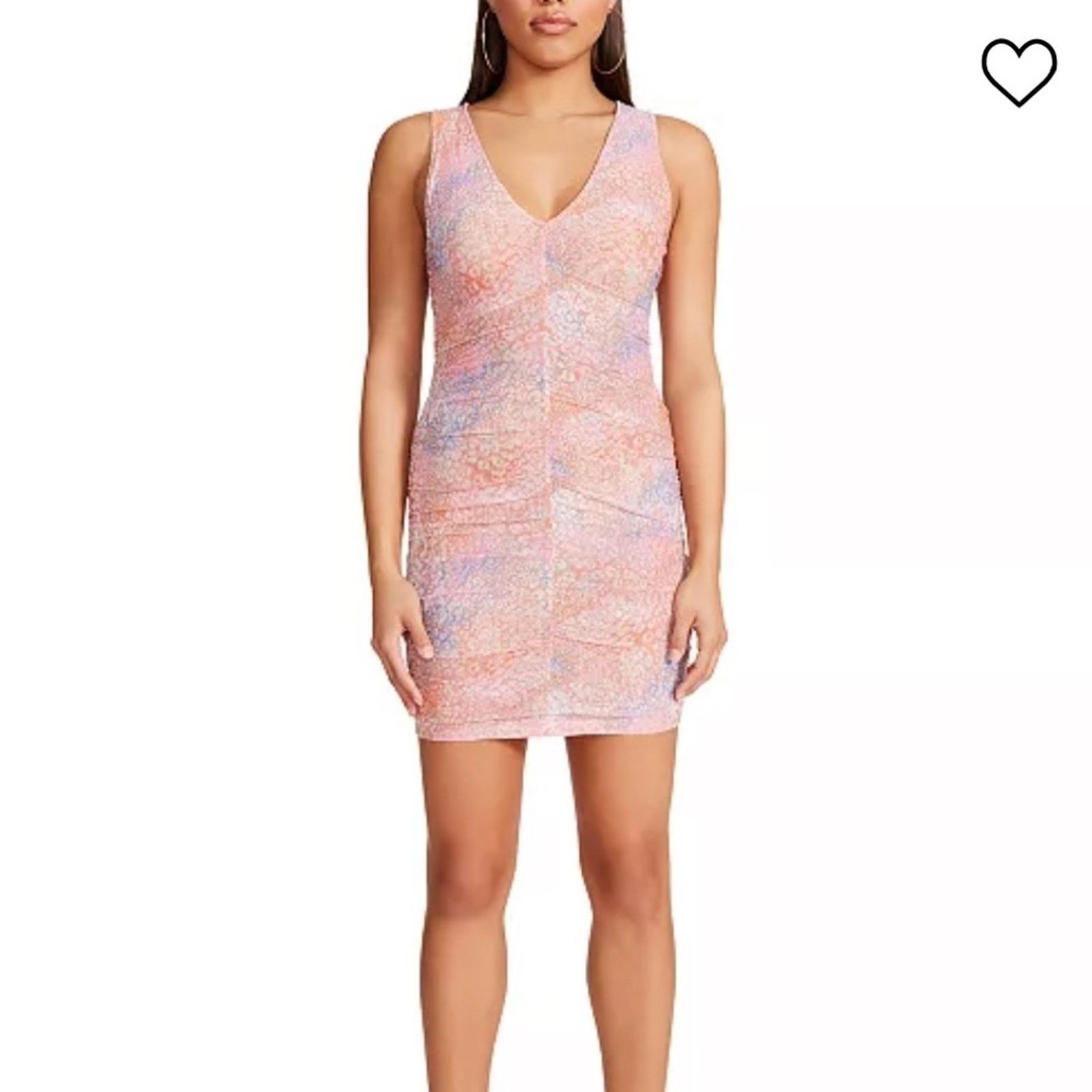 BB Dakota BB Dakota by Steve Madden Keep Me Wild Ruched Bodycon Dress Size S / US 4 / IT 40 - 1 Thumbnail
