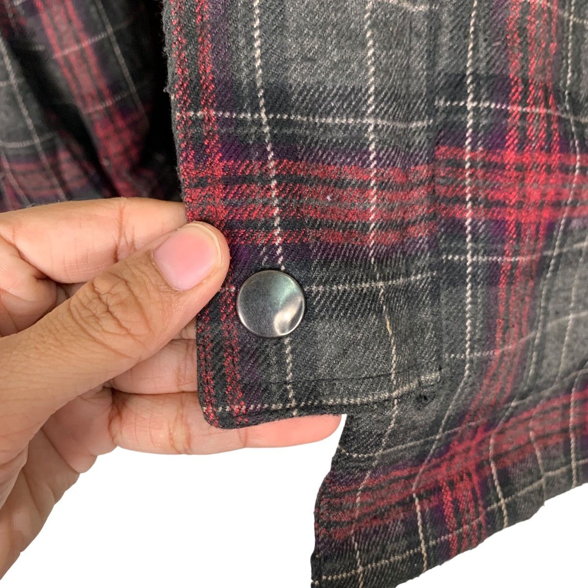 Japanese Brand PIRATES Tartan Checked Plaid Hoodie Jacket #0074-C5 Size US M / EU 48-50 / 2 - 15 Thumbnail