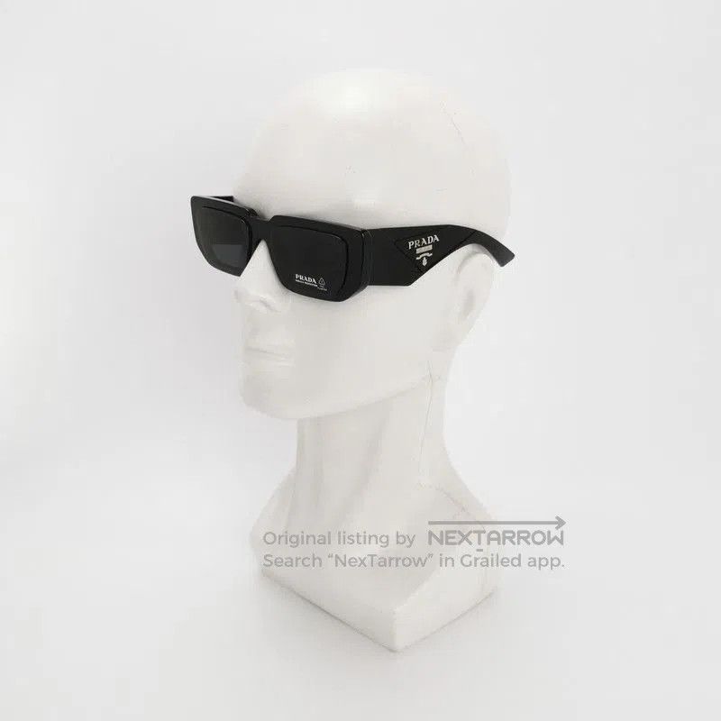 Prada Prada Full Frame Triangle Logo Sunglasses. Size ONE SIZE - 1 Thumbnail
