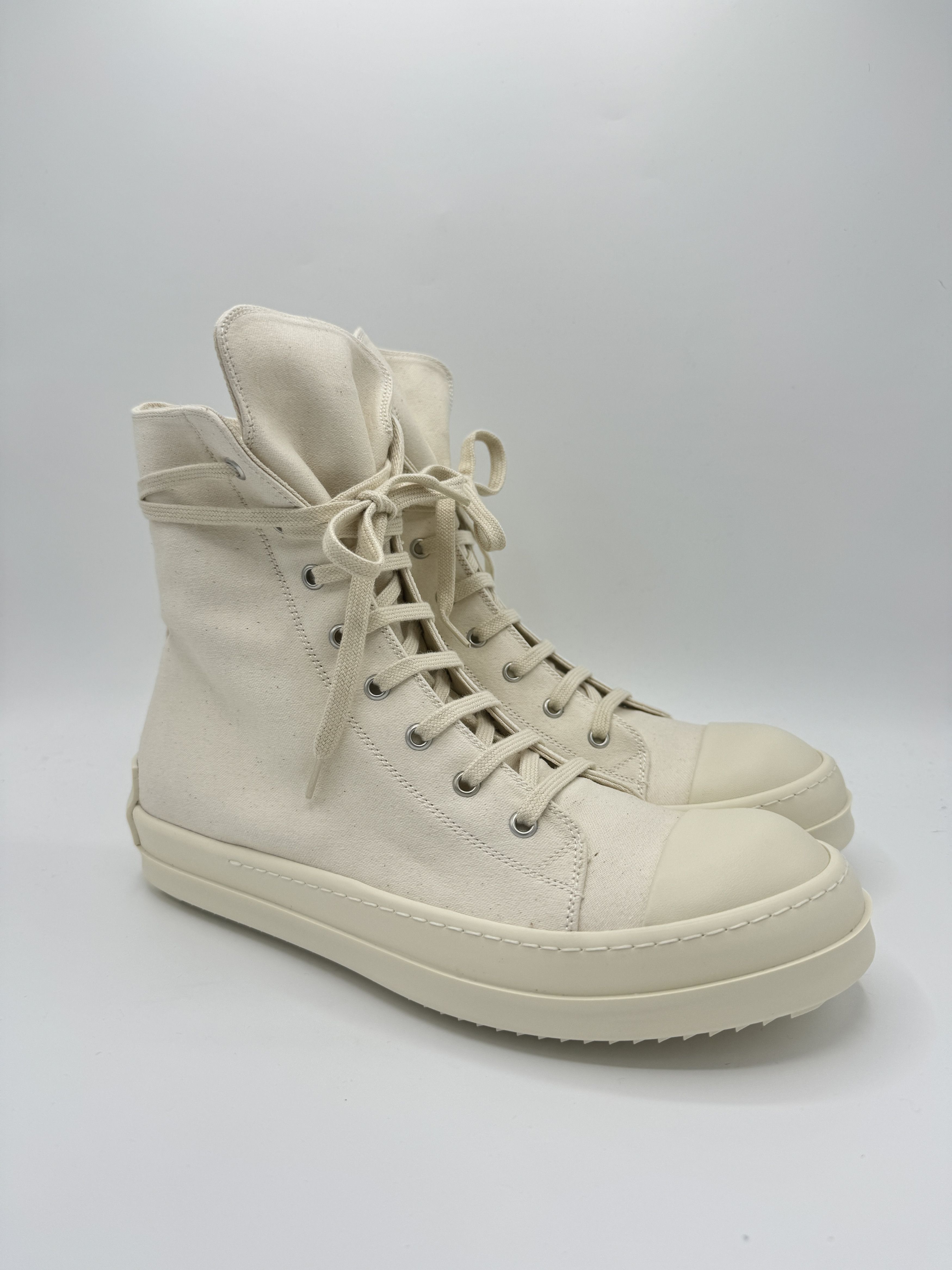 Rick Owens × Rick Owens Drkshdw Rick Owens DRKSHDW Milk Ramones White ...