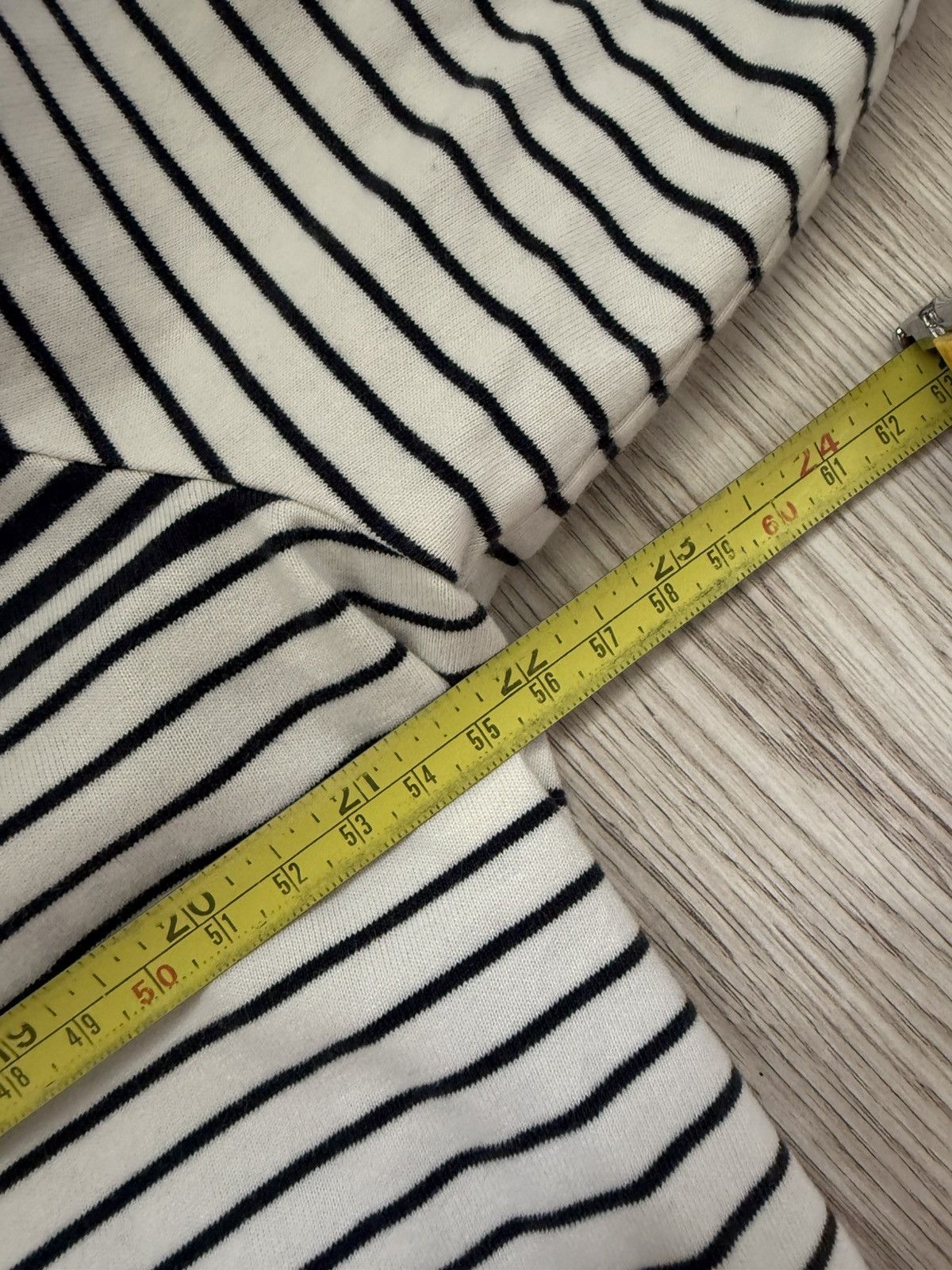 Mr P. Mr P Striped Long Sleeve T-Shirt XL White Blue MR PORTER Size US XL / EU 56 / 4 - 16 Thumbnail