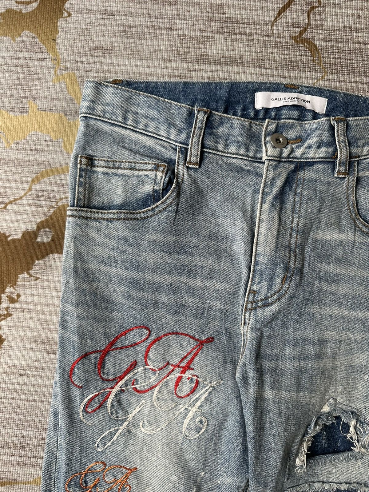 JACKROSE Gallis Addiction X Jackrose Distressed Denim Size US 30 / EU 46 - 10 Thumbnail