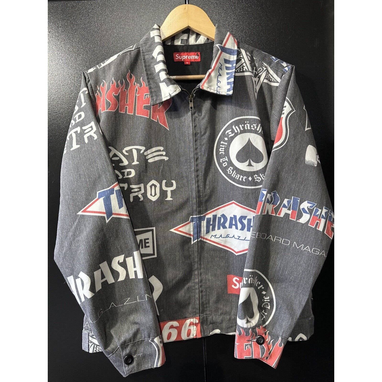 image of Supreme Thrasher Worker Jacket Medium Grey, Men's