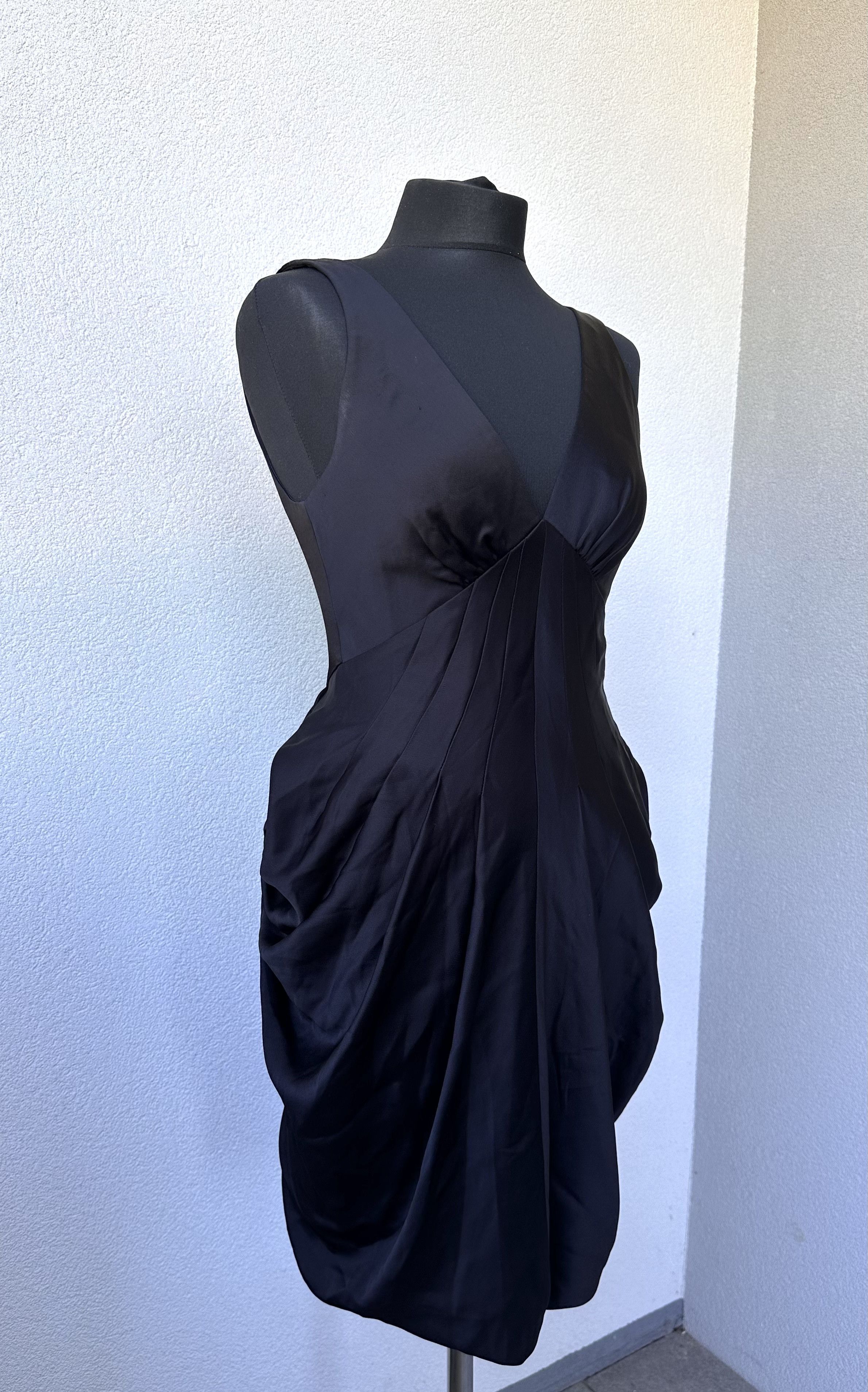 Bcbgmaxazria BCBG Maxazria women midi black dress Size S / US 4 / IT 40 - 4 Thumbnail