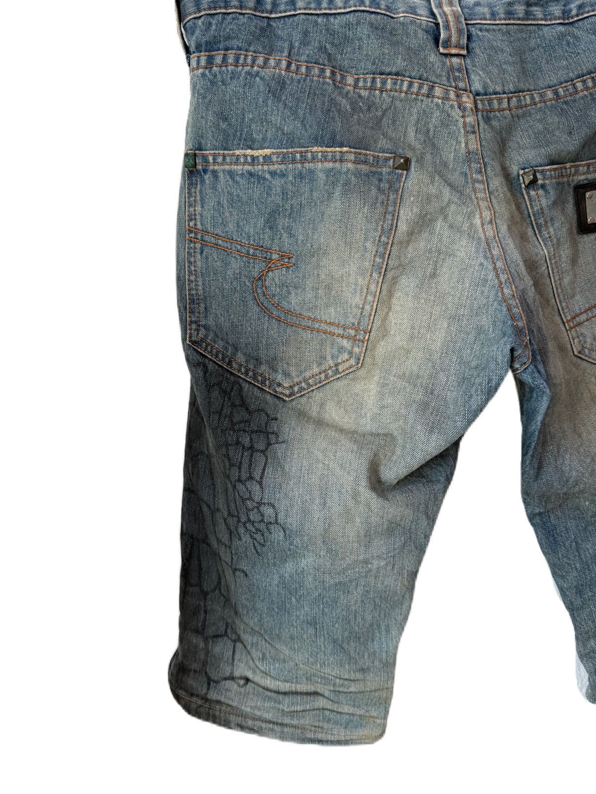 semanticdesign Semantic Design Shorts Denim Mountain Rock Art Size US 34 / EU 50 - 6 Thumbnail