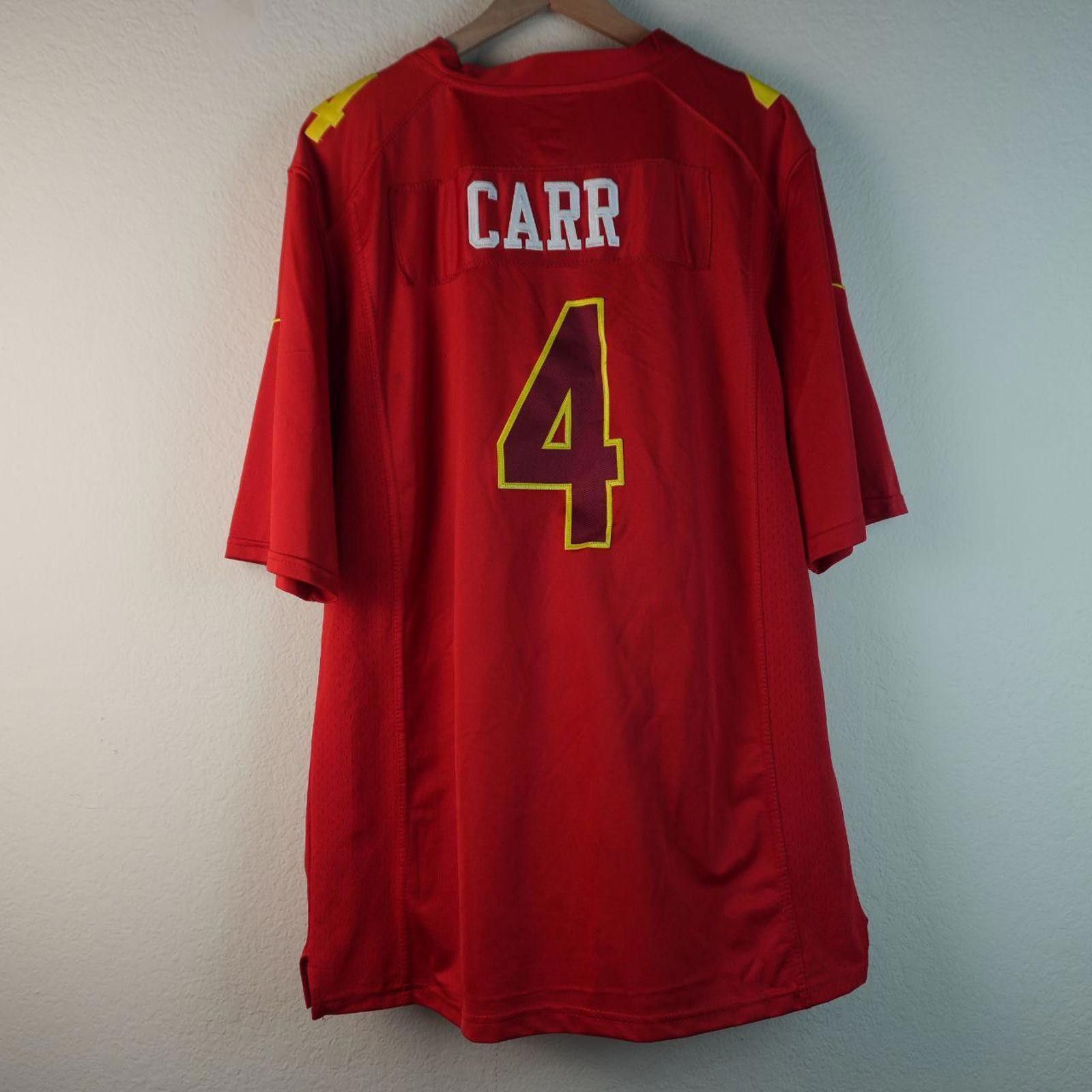 NFL NFL Jersey Men's L Red AFC Derek Carr Pro Bowl Size US L / EU 52-54 / 3 - 6 Thumbnail
