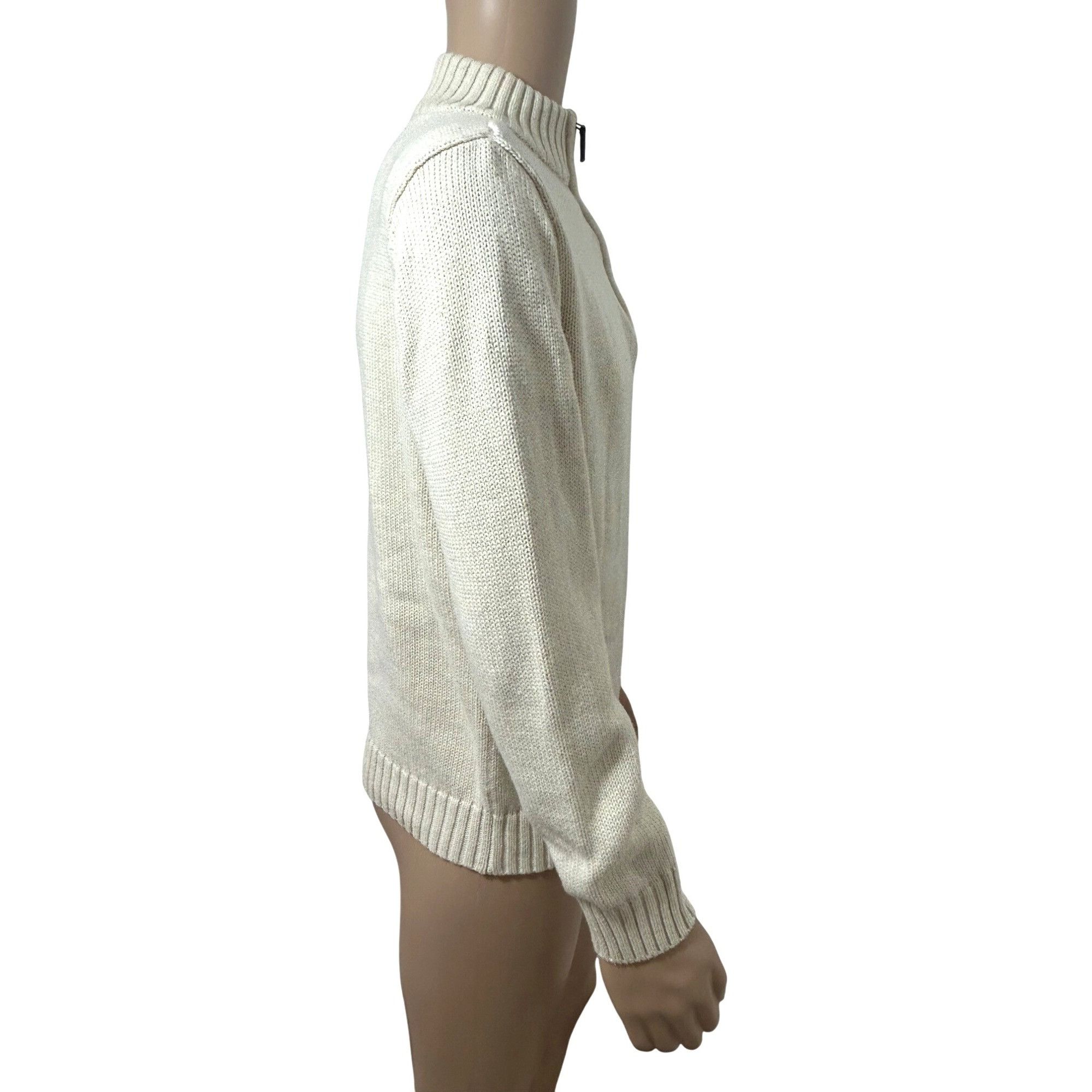 Chaps Chaps Men’s Vintage Sweater M Cream Pullover 1/4 Zip Logo Kn Size US M / EU 48-50 / 2 - 4 Thumbnail