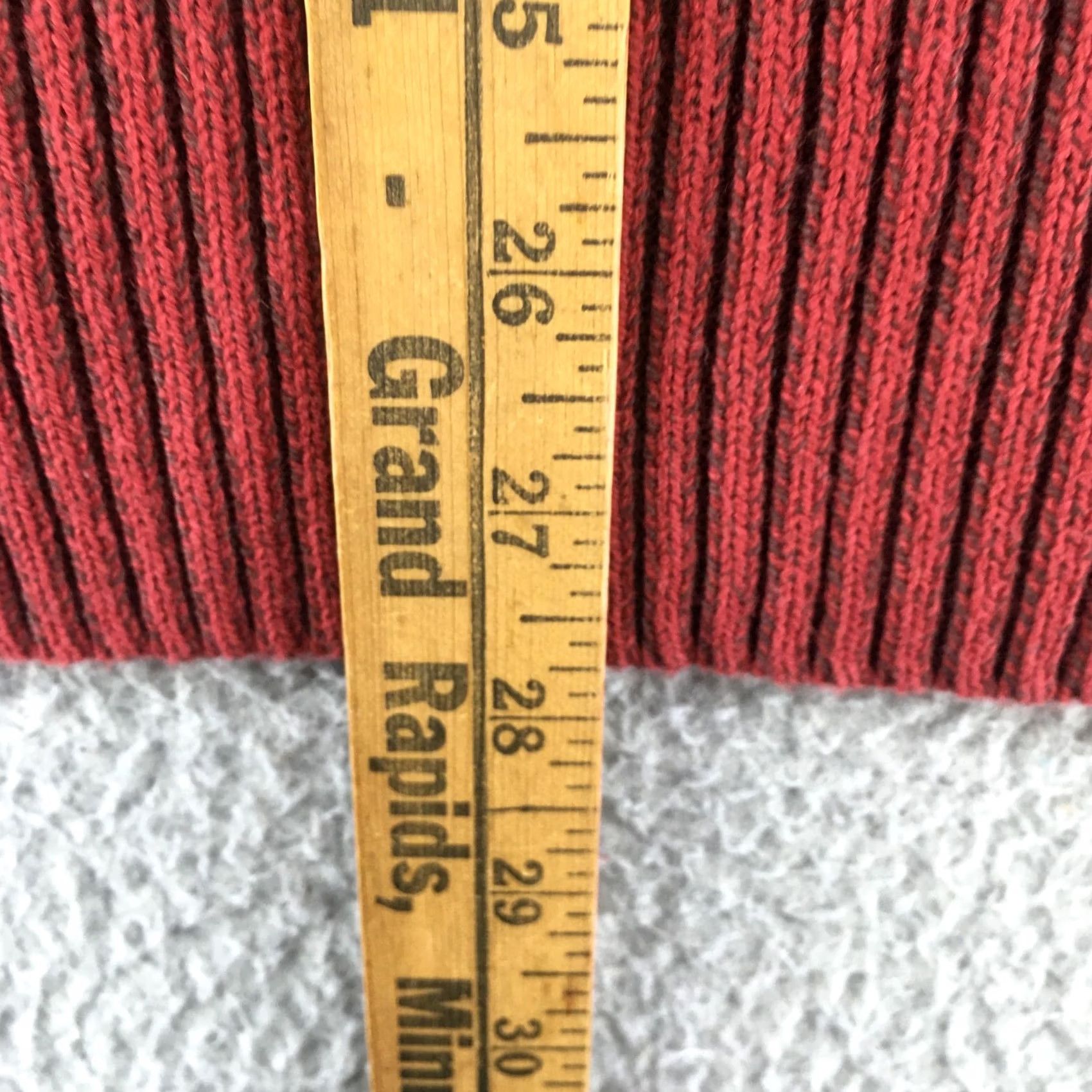 Vintage Knox Rose Honeycomb Knit Turtleneck Sweater Womens S Red Long Sleeve Pullover Size S / US 4 / IT 40 - 5 Thumbnail
