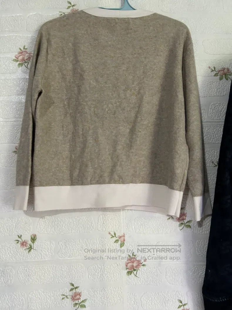 Hermes Hermes Cashmere Sweater with White Patchwork Design Size XXS / US 00 / IT 34 - 2 Thumbnail