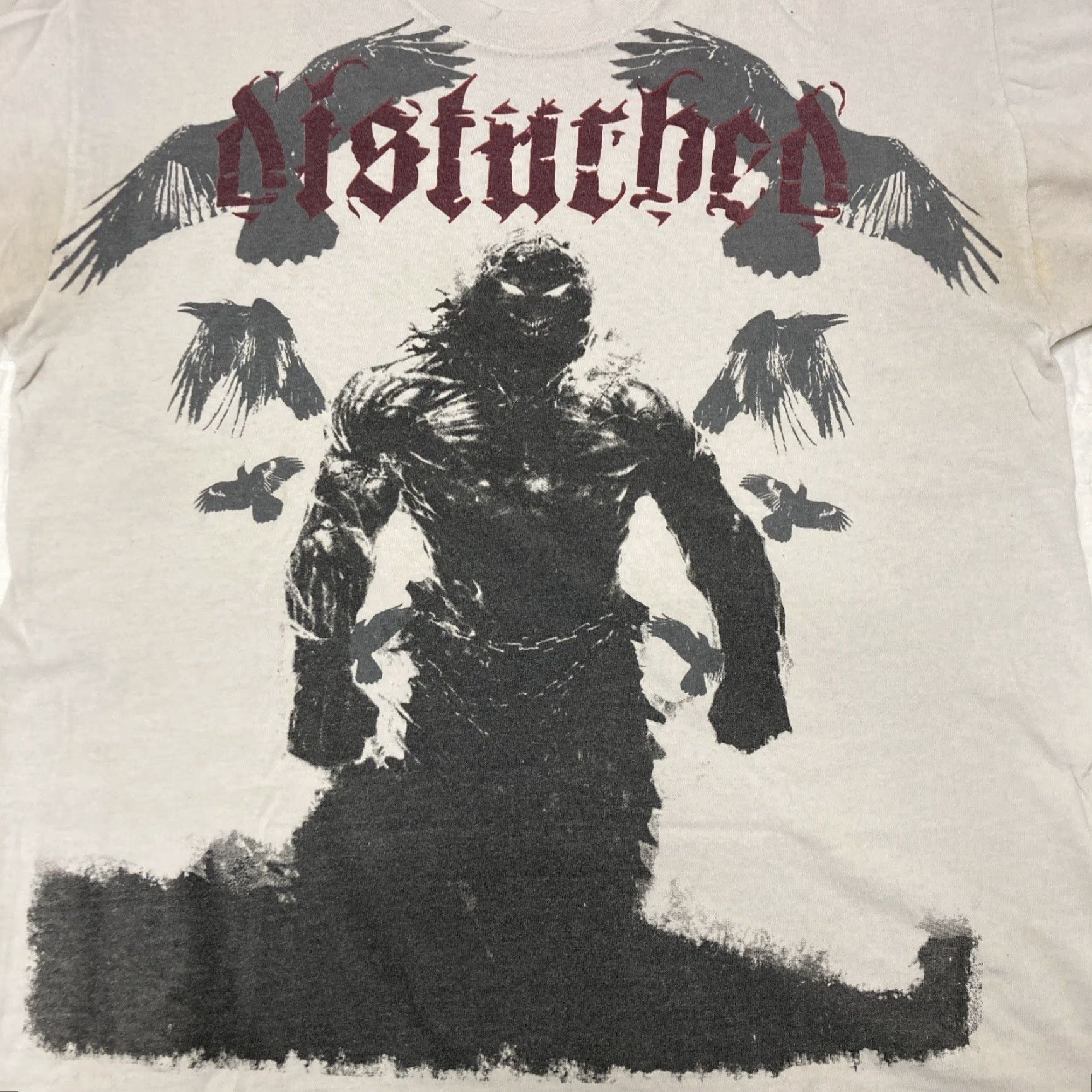 Jerzees JERZEES T-Shirt Disturbed Tour Full Print White Men L Large 2008 Size US L / EU 52-54 / 3 - 2 Thumbnail