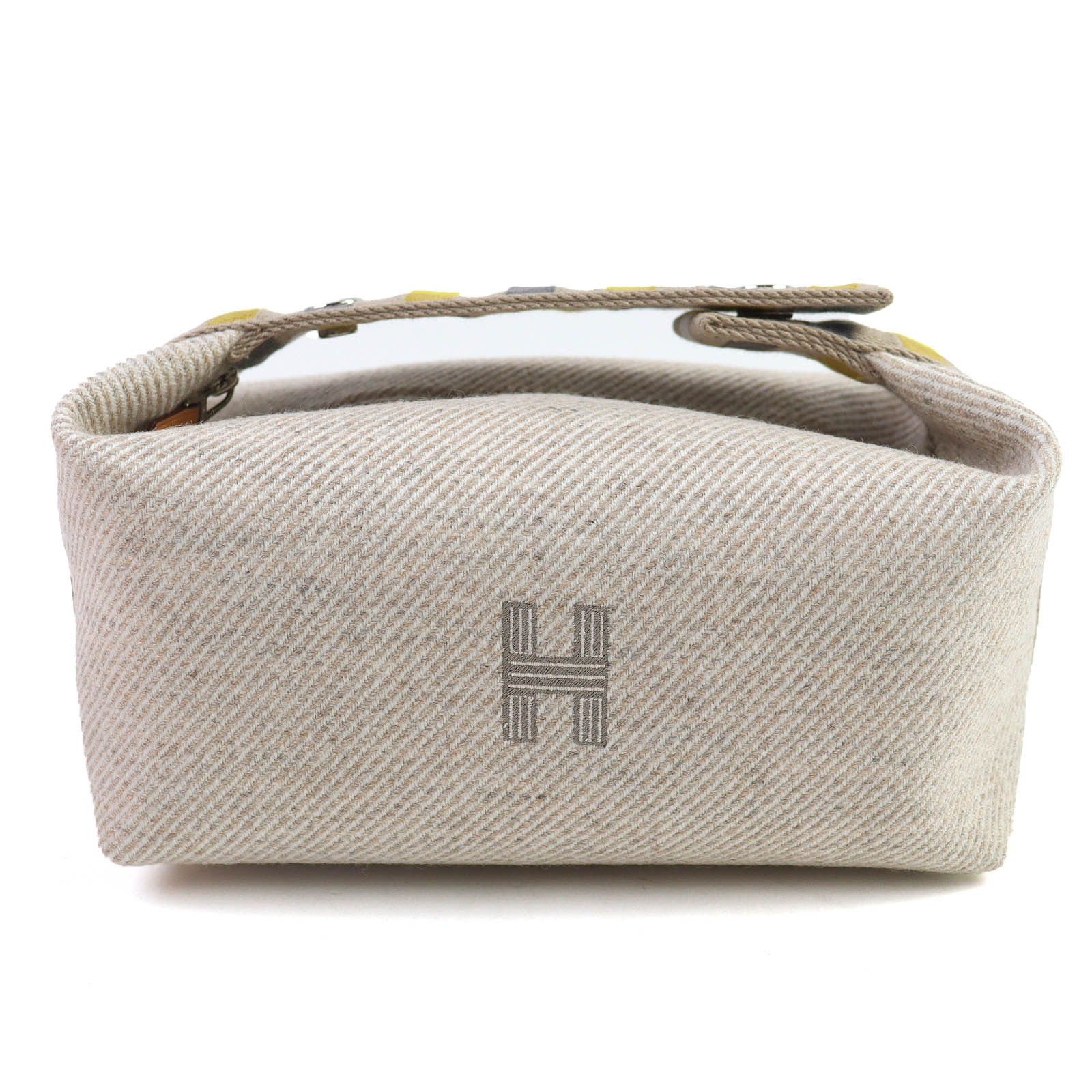 Hermes Hermes Hermes BRIDE A Pouch Wool Pouch Natural Material Vanity Bag DUTY FREE for USA Size ONE SIZE - 1 Thumbnail