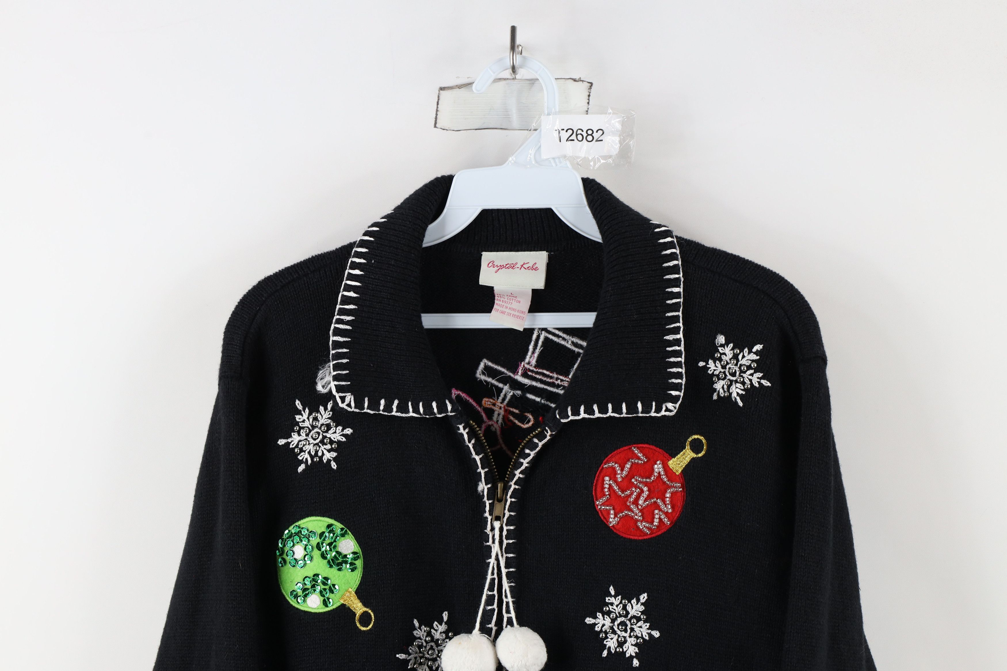 Vintage Vintage 90s Streetwear Christmas Snowman Cardigan Sweater Size L / US 10 / IT 46 - 2 Thumbnail