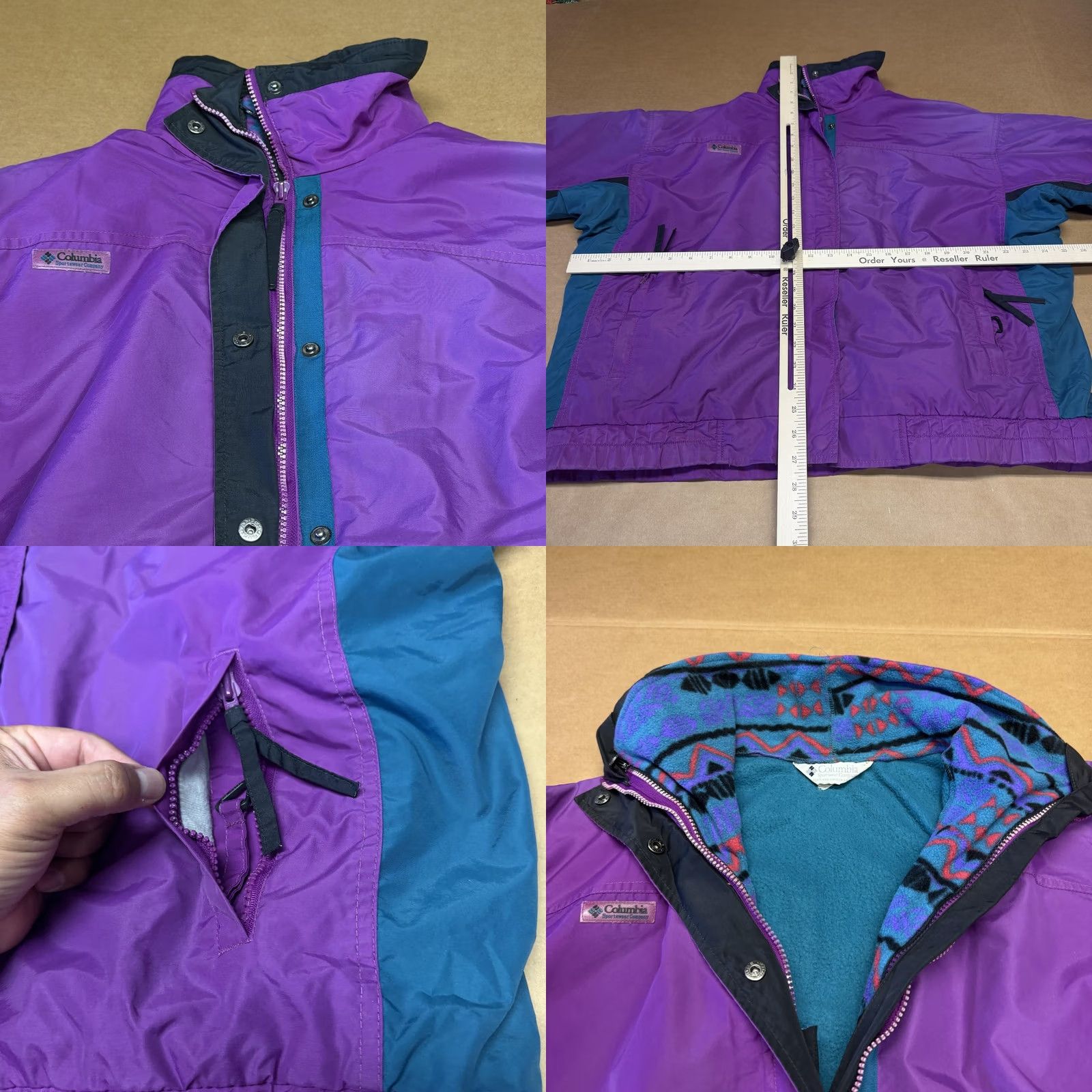 Vintage VINTAGE Columbia Bugaboo Jacket Mens XL 3-in-1 Ski Aztec Purple 90s Size US XL / EU 56 / 4 - 8 Thumbnail