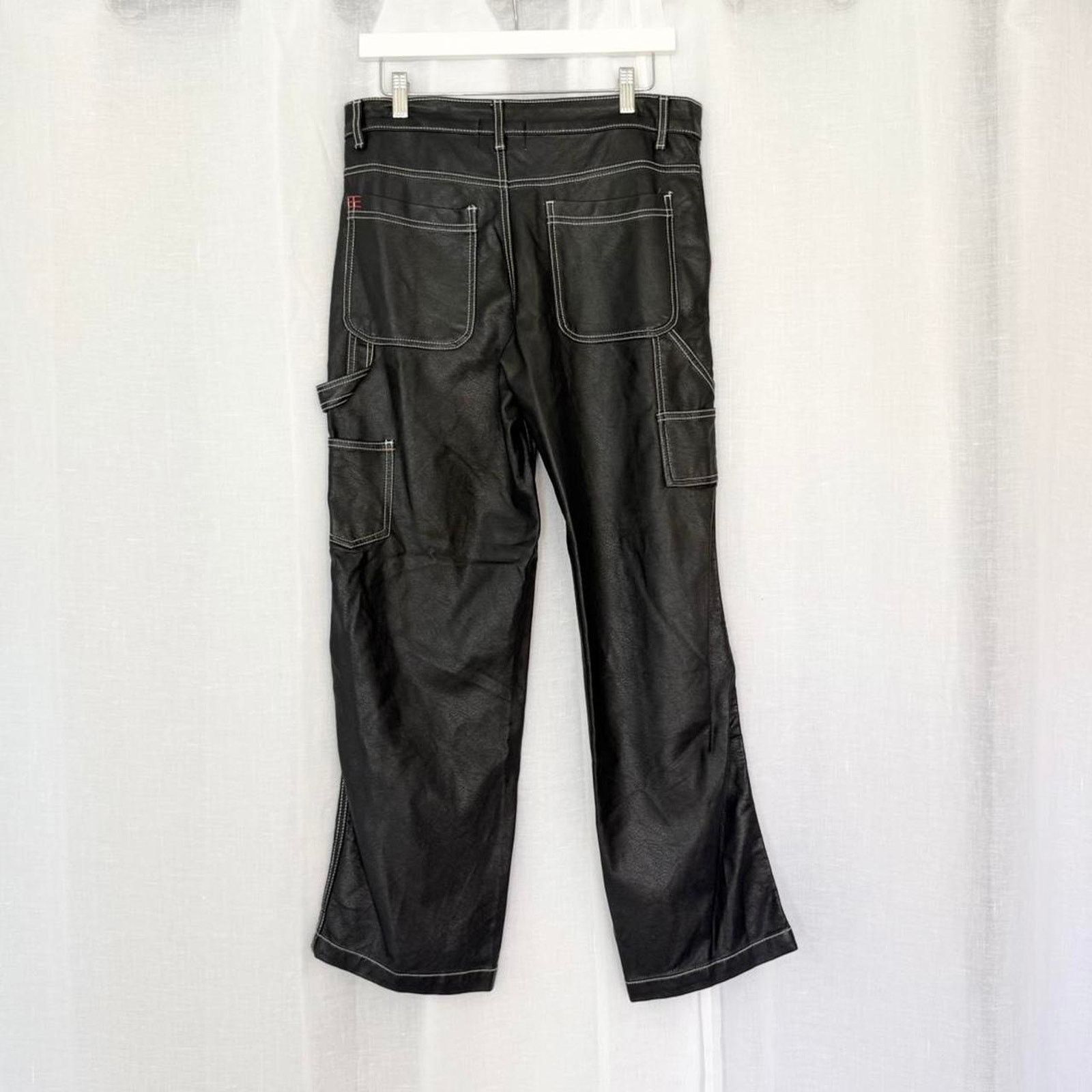 Bdg ✶ BDG black faux leather carpenter pants ✶ Size 32" / US 10 / IT 46 - 7 Thumbnail