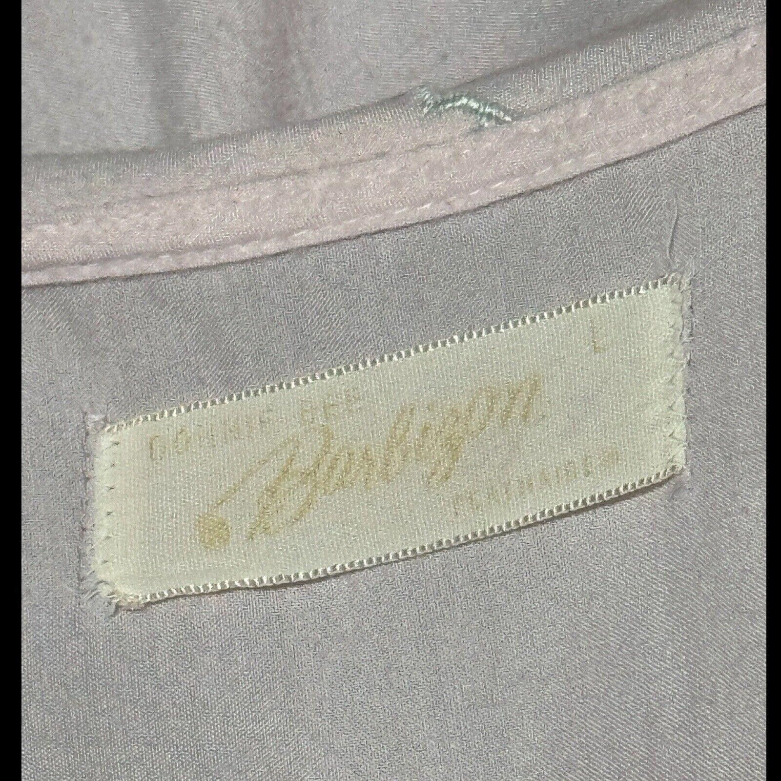 Designer Vtg Pink Barbizon Flannel Pin Tucked Button Up Nightgown L Size ONE SIZE - 10 Thumbnail