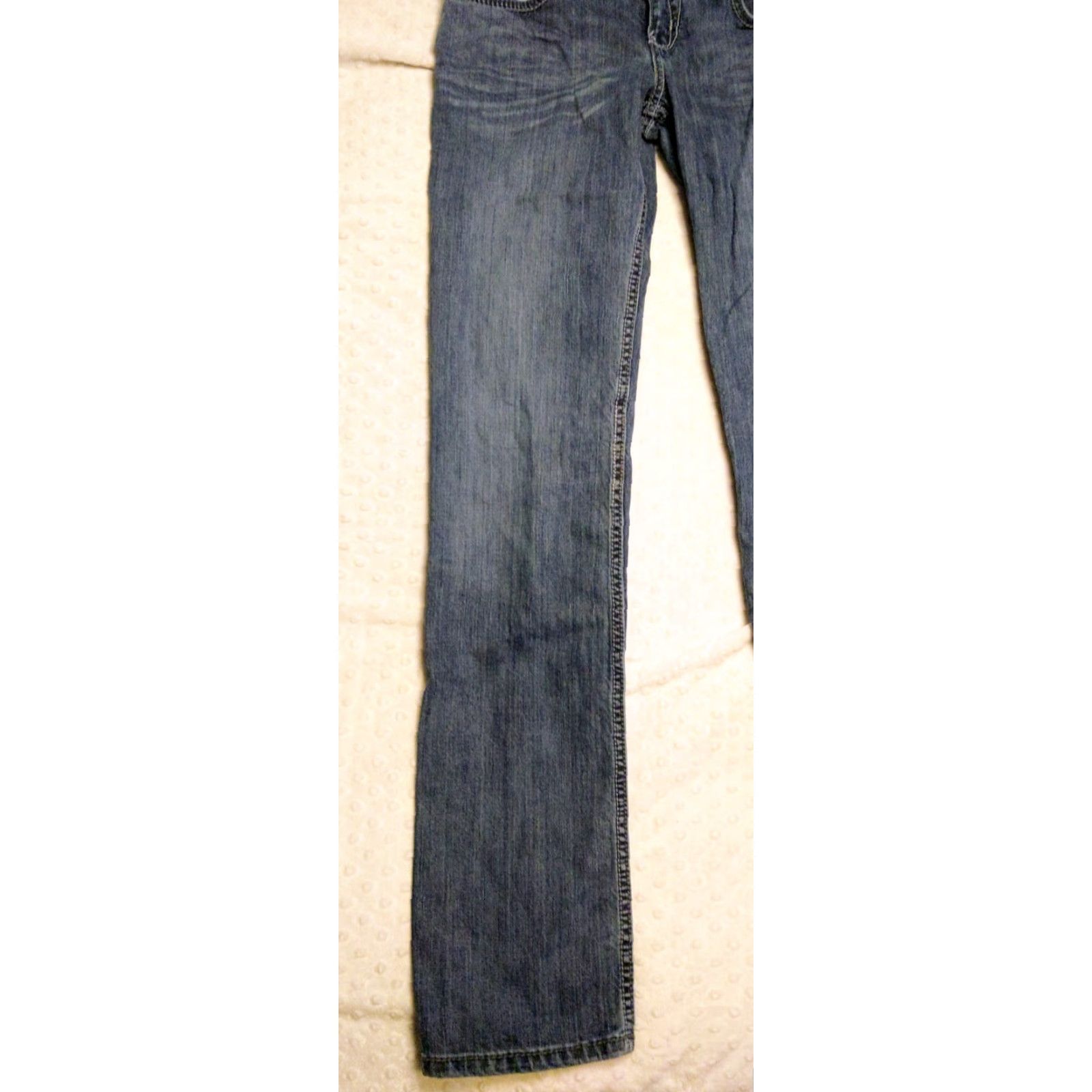 Vintage Cruel Blake Rocky Mountain Clothing Co Women's Jeans Bootcut 30 Blue Denim 5-Pocket Slim Regular Stretch Embroidered Logo Distressed T Size 30" / US 8 / IT 44 - 3 Thumbnail