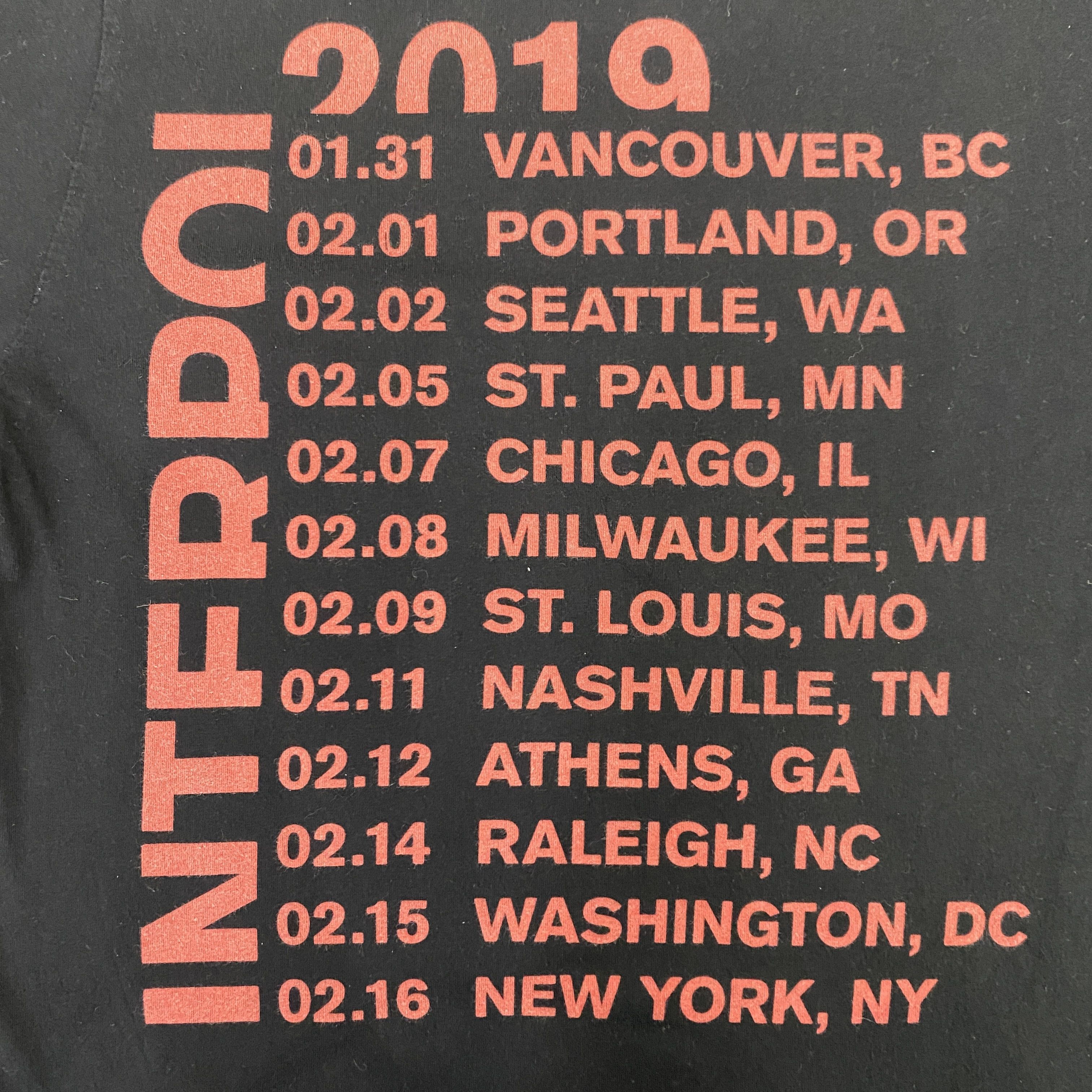 Band Tees Vintage Interpol Marauder 2019 Tour T-shirt - J094 Size US S / EU 44-46 / 1 - 7 Thumbnail