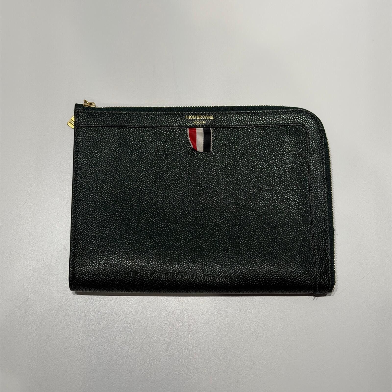 Thom Browne Thom Browne Leather Pouch Size ONE SIZE - 1 Thumbnail