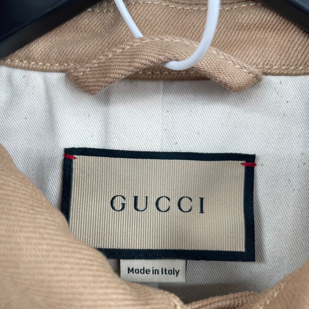 Gucci Gucci embossed double G-sleeved denim jacket Size US S / EU 44-46 / 1 - 5 Thumbnail