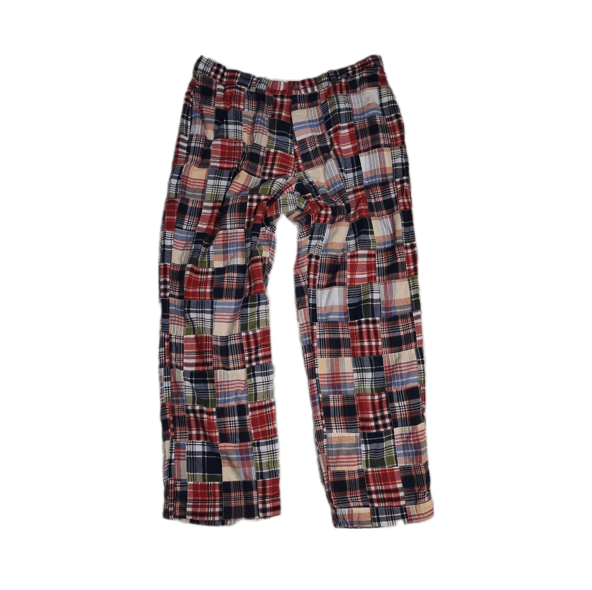 J.Crew 90s Indian Plaid Baggy Patchwork Pants Multicolor Rare Size US 36 / EU 52 - 2 Thumbnail
