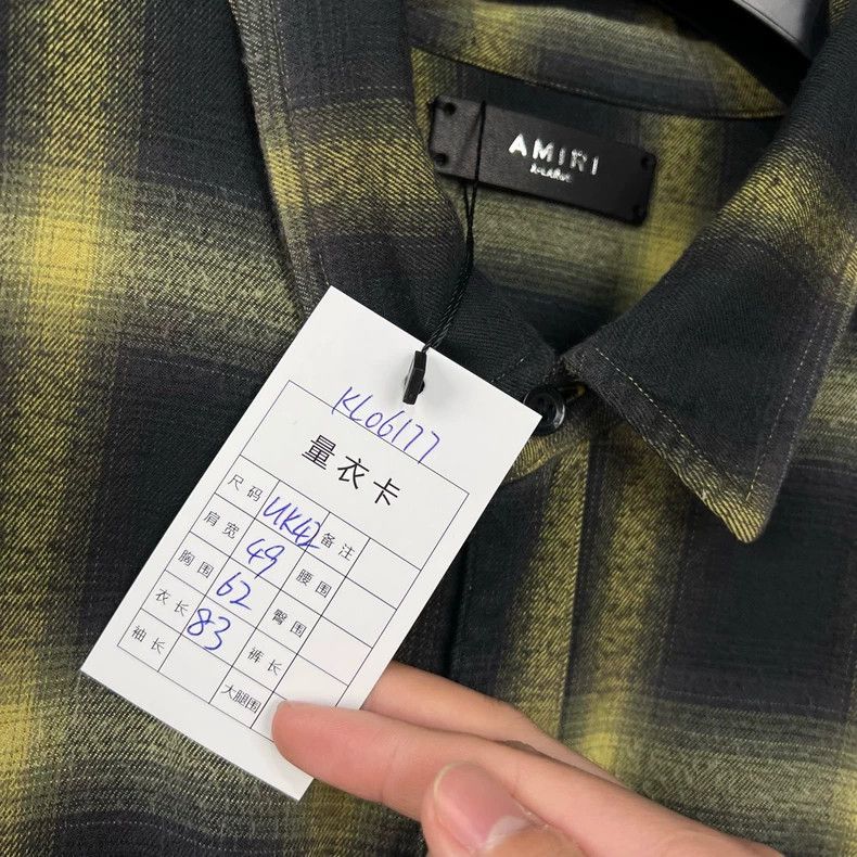 Amiri Amiri Flannel gradient plaid shirt 2501-Nextarrow Size US XL / EU 56 / 4 - 7 Thumbnail