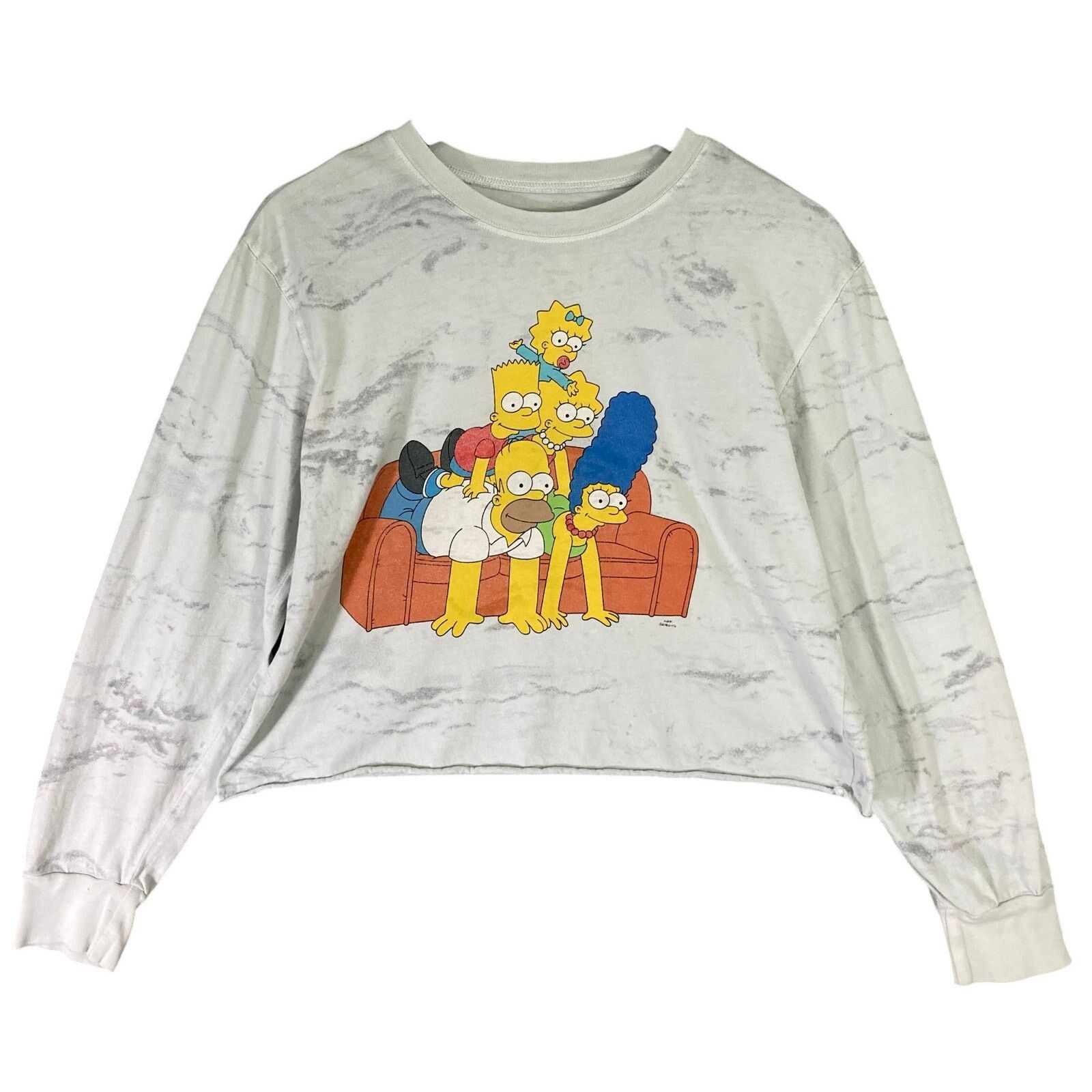 The Simpsons The Simpsons Women's M/L Long Sleeve Cropped Top Size M / US 6-8 / IT 42-44 - 1 Thumbnail