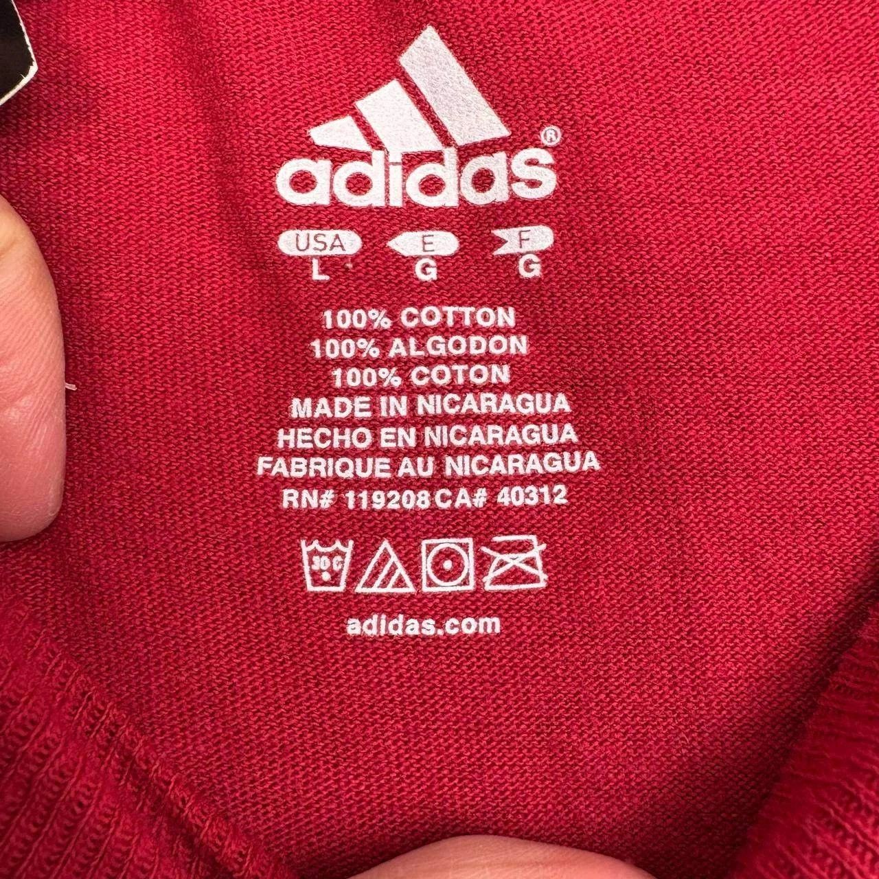 Adidas Alabama Crimson Tide Shirt Men Short Sleeve Crew Neck L Size US L / EU 52-54 / 3 - 5 Thumbnail