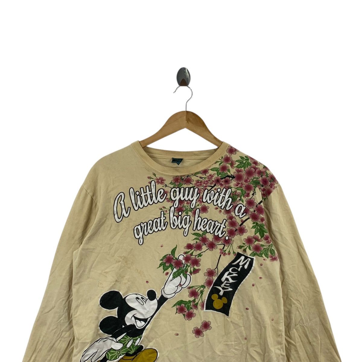 Disney Vintage DISNEY MICKEY MOUSE Superstar Floral Tee Shirt Size M / US 6-8 / IT 42-44 - 2 Thumbnail