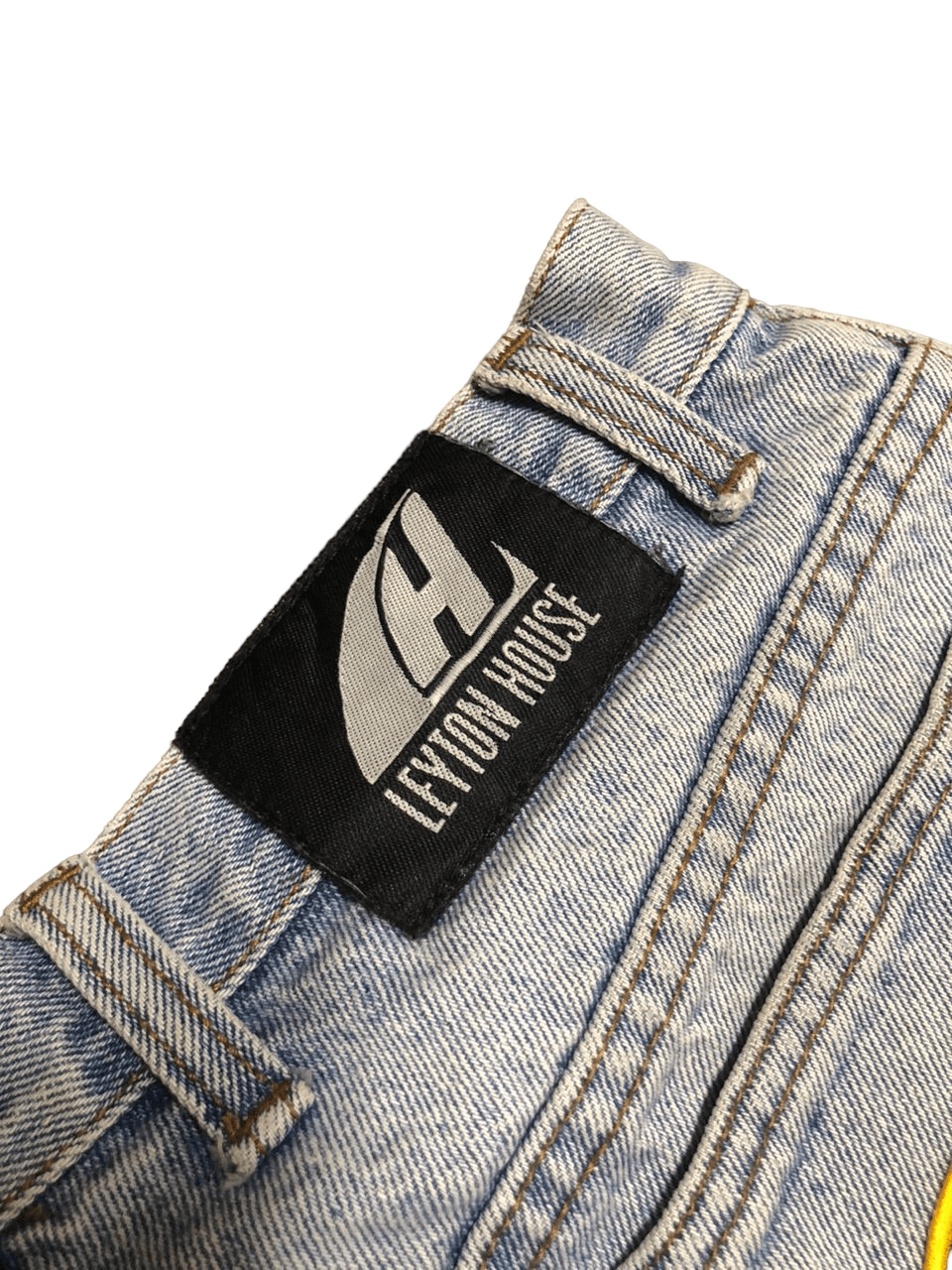 Japanese Brand Leyton House Denim Pants With Patch Nice Design Size US 29 - 17 Thumbnail